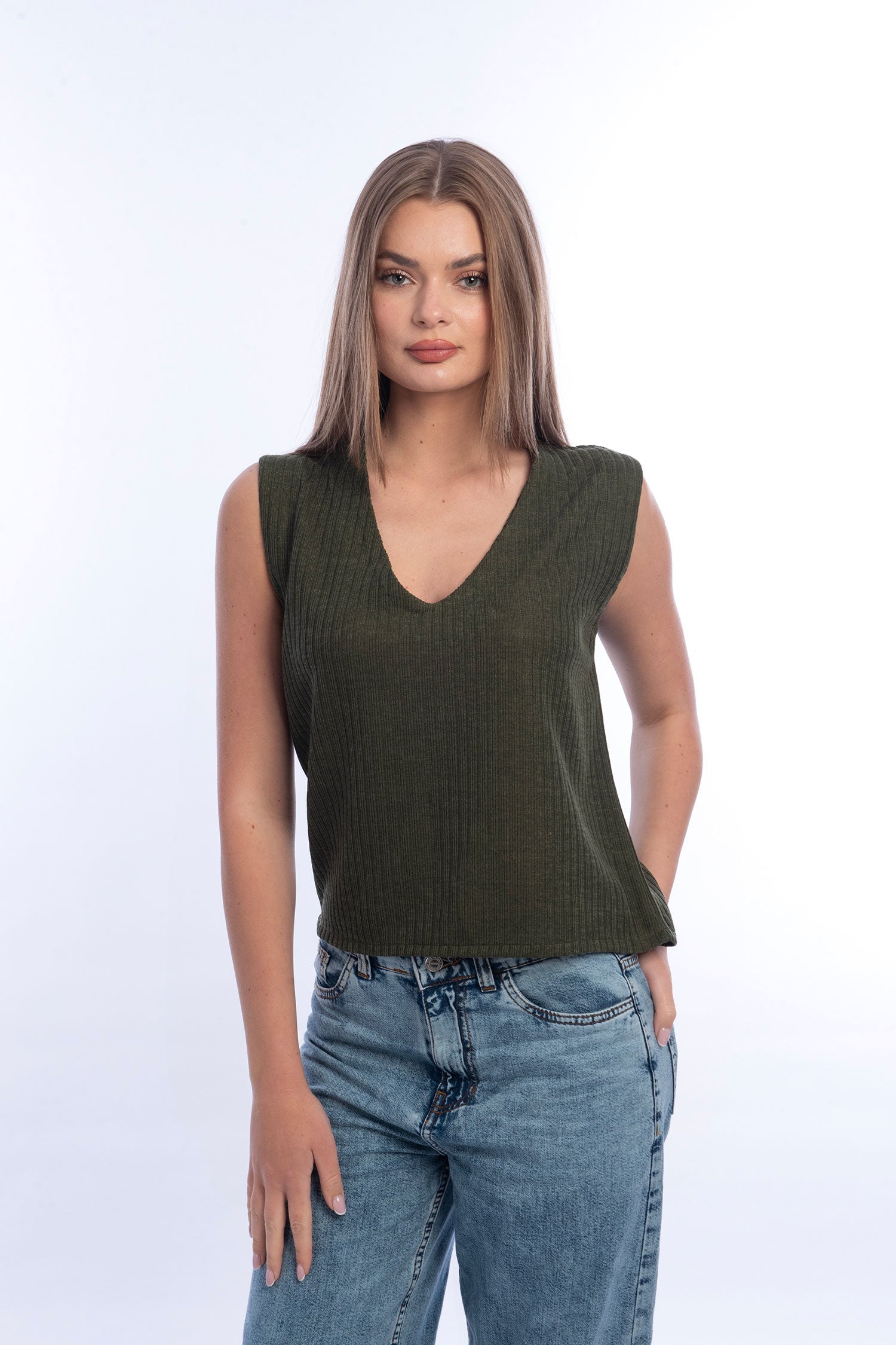 Viva - V-neck Knitted Vest 8