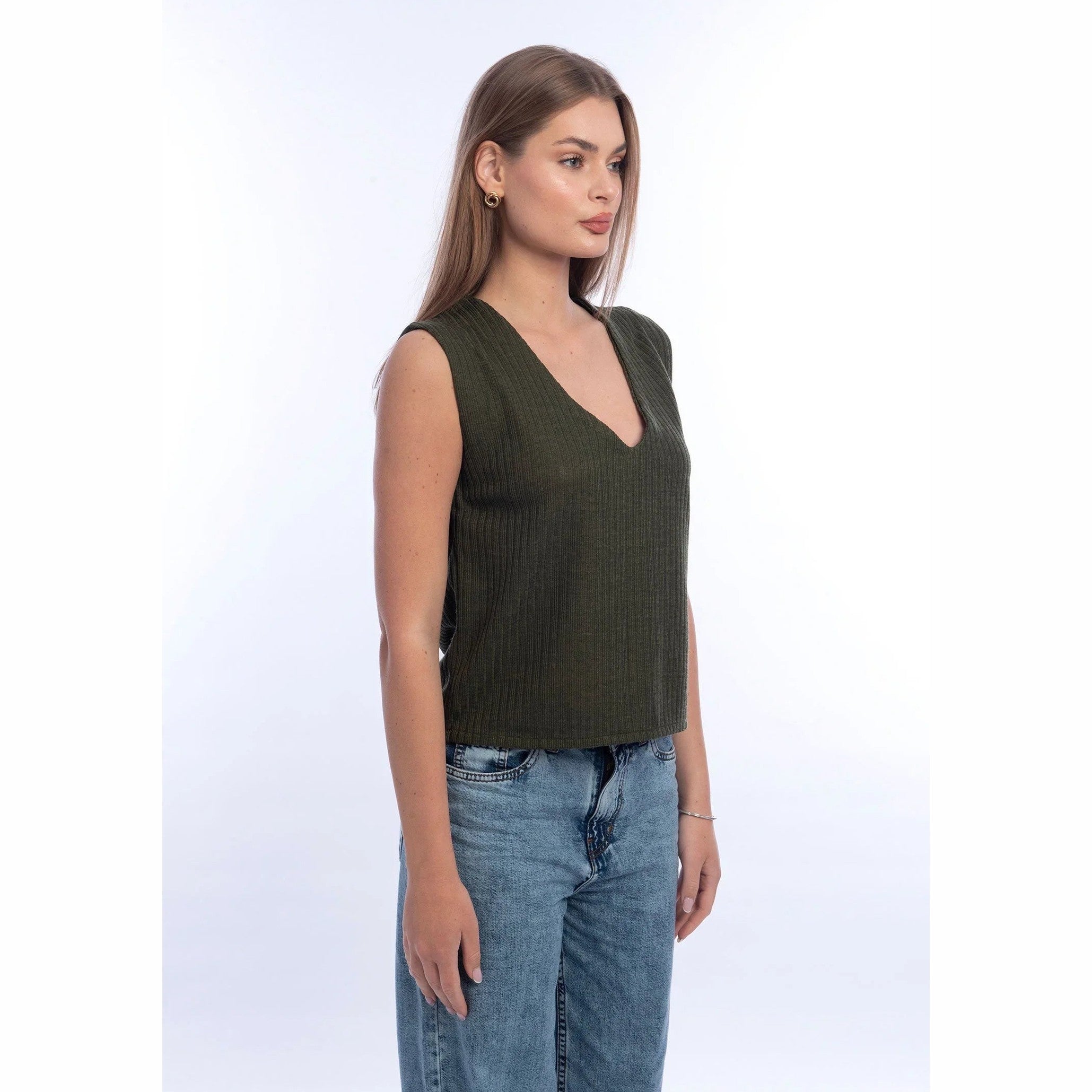 Viva - V-neck Knitted Vest 7