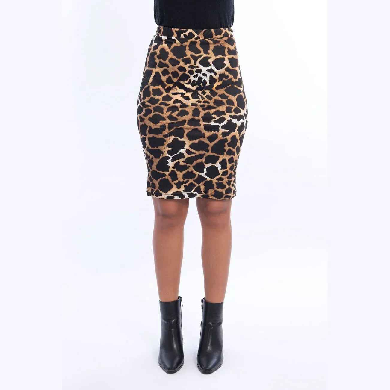 Tiger Print Pencil Skirt - Viva