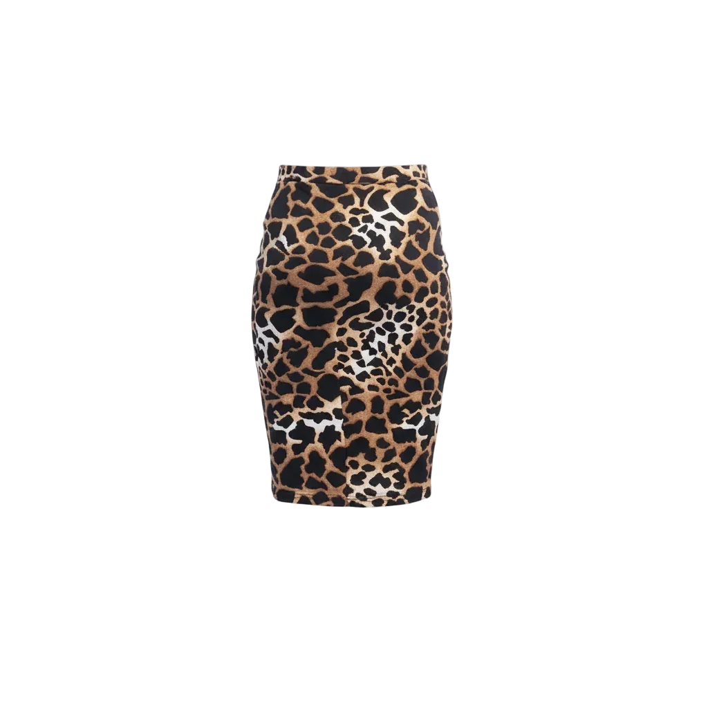 Viva - Tiger Print Pencil Skirt 1