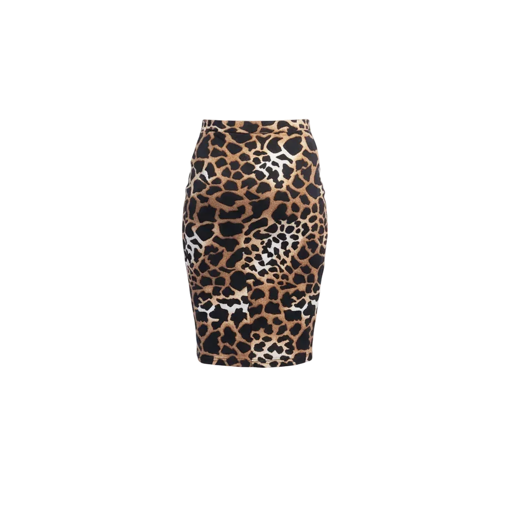 Tiger Print Pencil Skirt - Viva