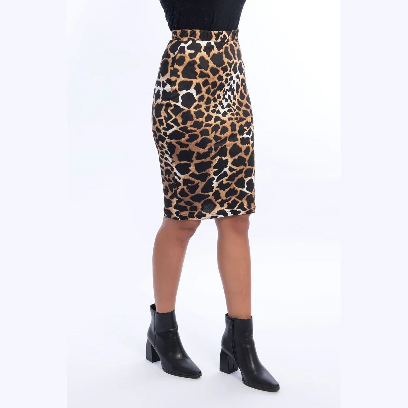 Viva - Tiger Print Pencil Skirt 3