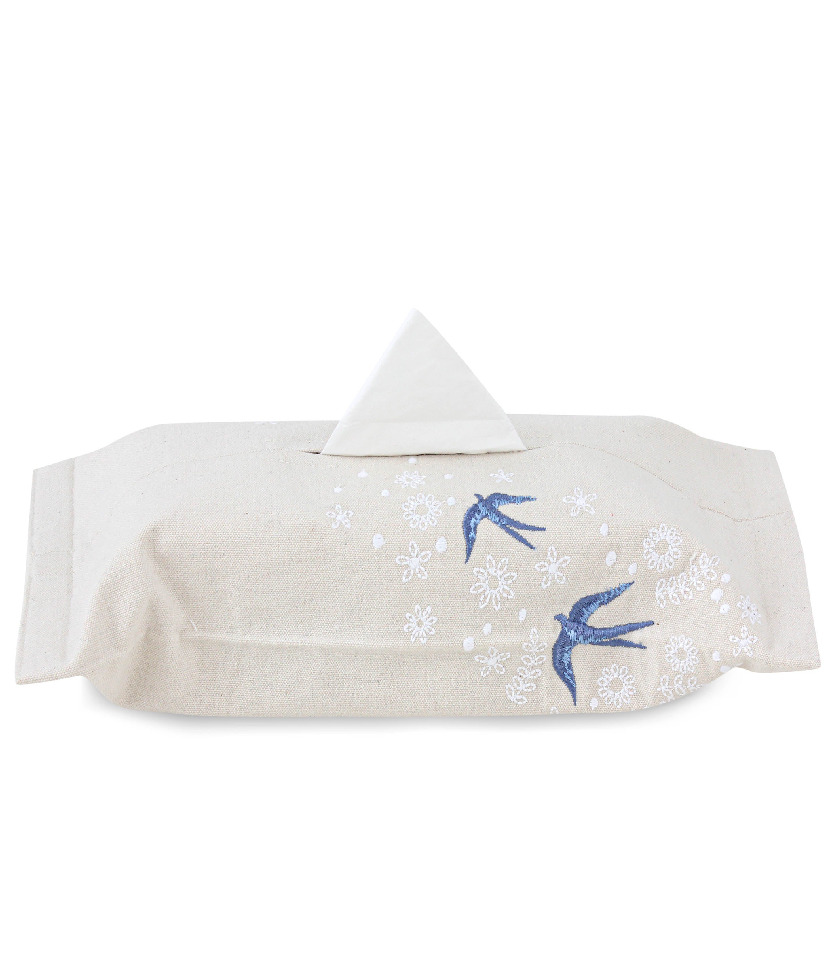 Birds & Flowers Tissue Box Cover - Ticas 1