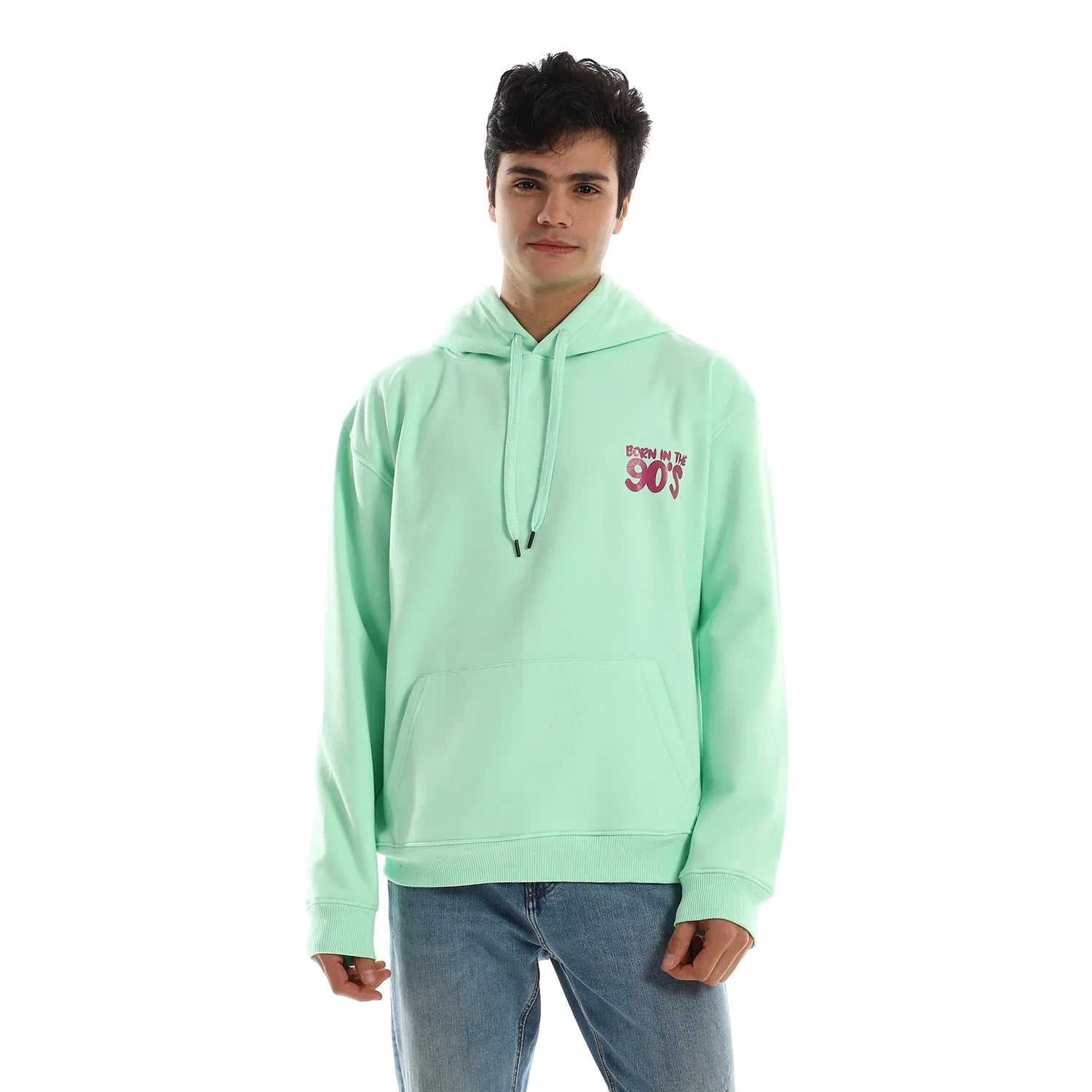 NAS Trends - 90'S Unisex Oversized Hoodie-mint Green 3