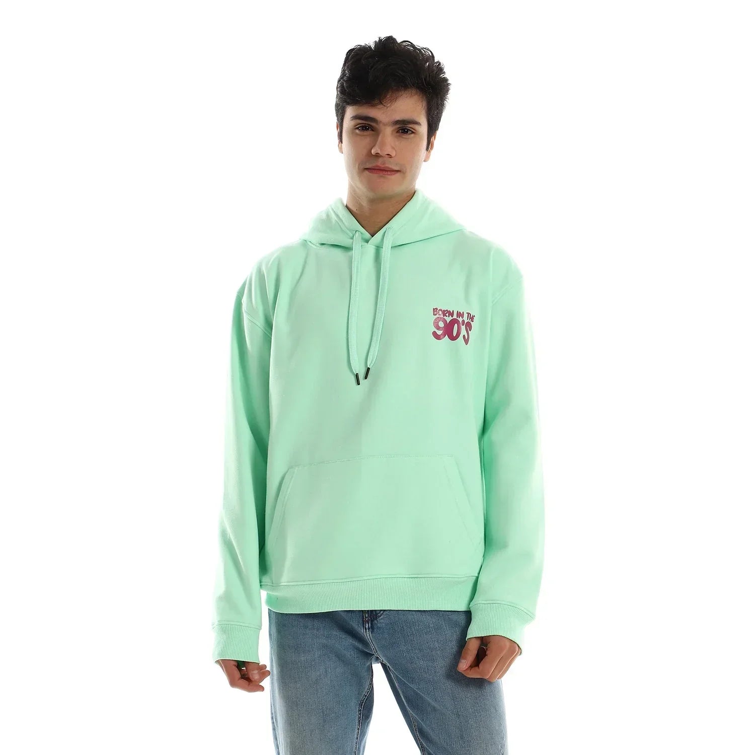 90'S Unisex Oversized Hoodie-mint Green - NAS Trends - Babazzaro