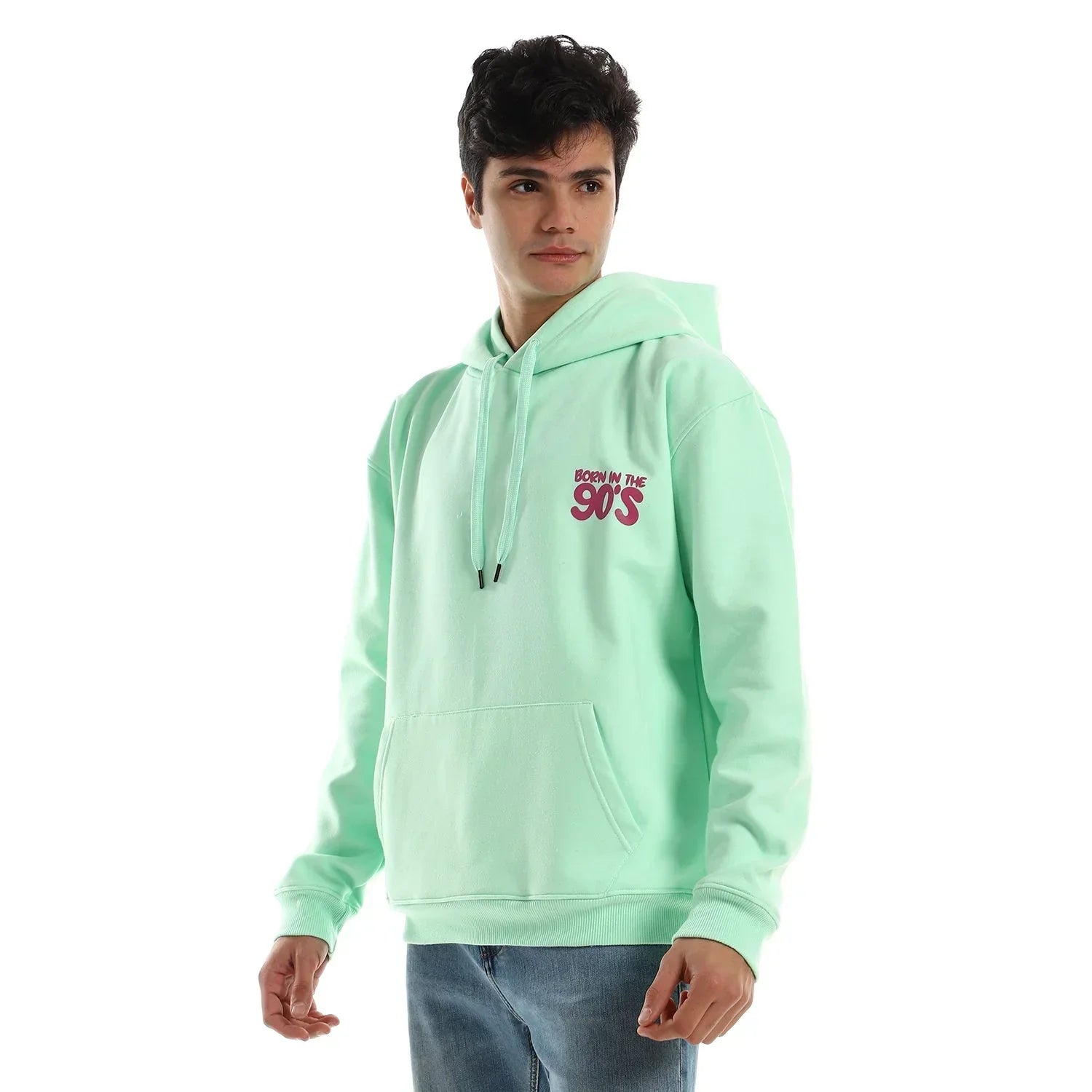 90'S Unisex Oversized Hoodie-mint Green - NAS Trends - Babazzaro