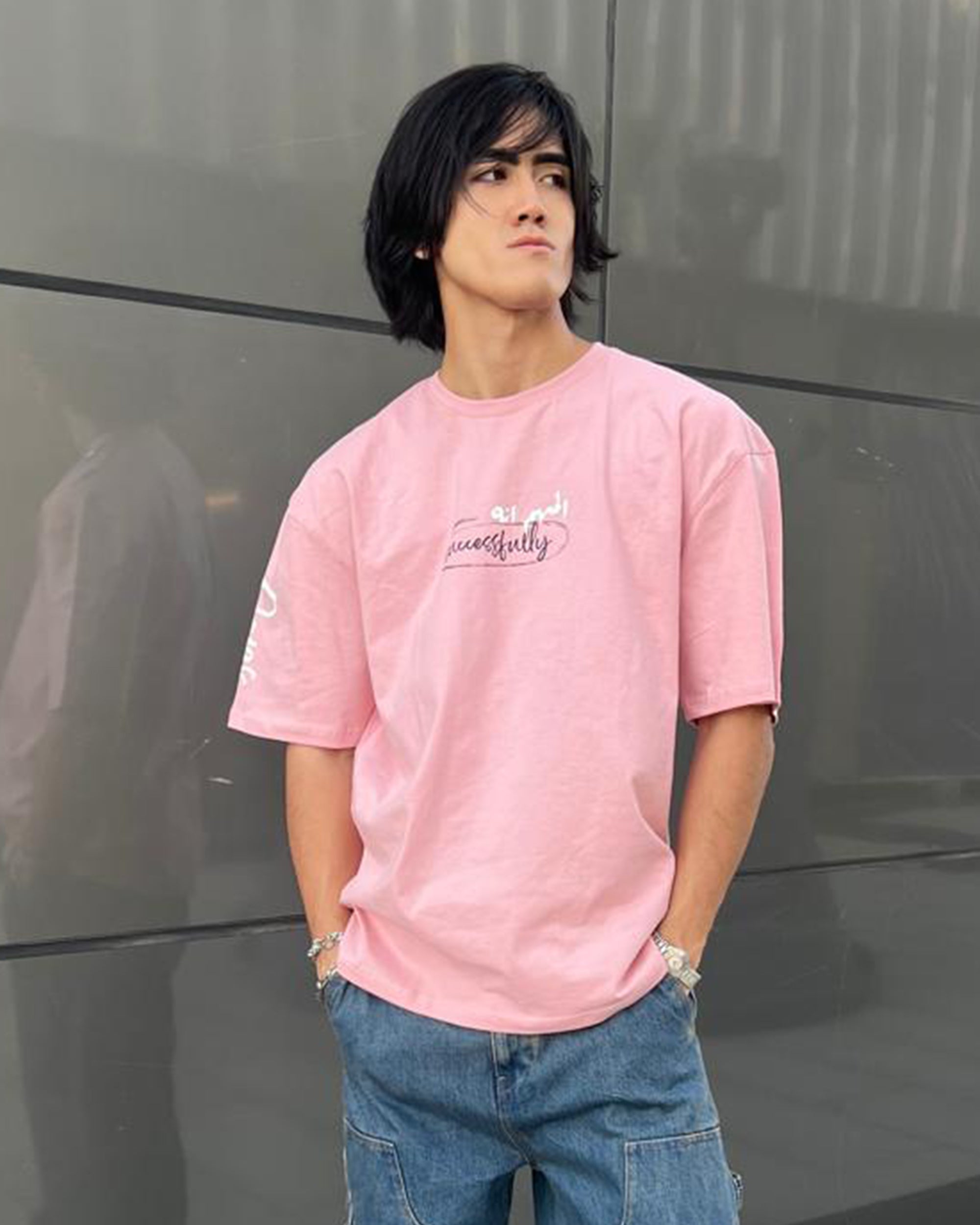 Successfully Men Oversized SS T-Shirt - Cashmer - NAS Trends