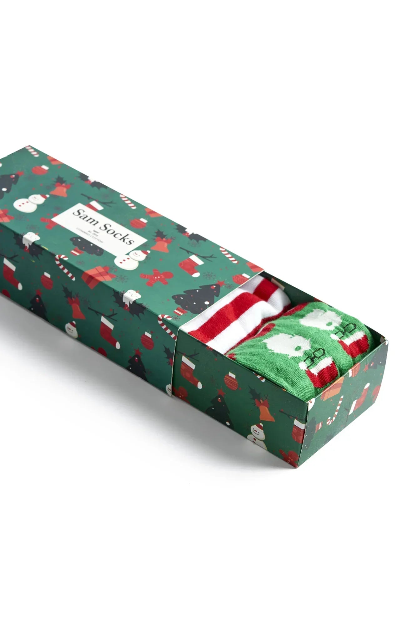 Men Set Of 3 Christmas Gift Santa Socks - Sam Socks - Babazzaro