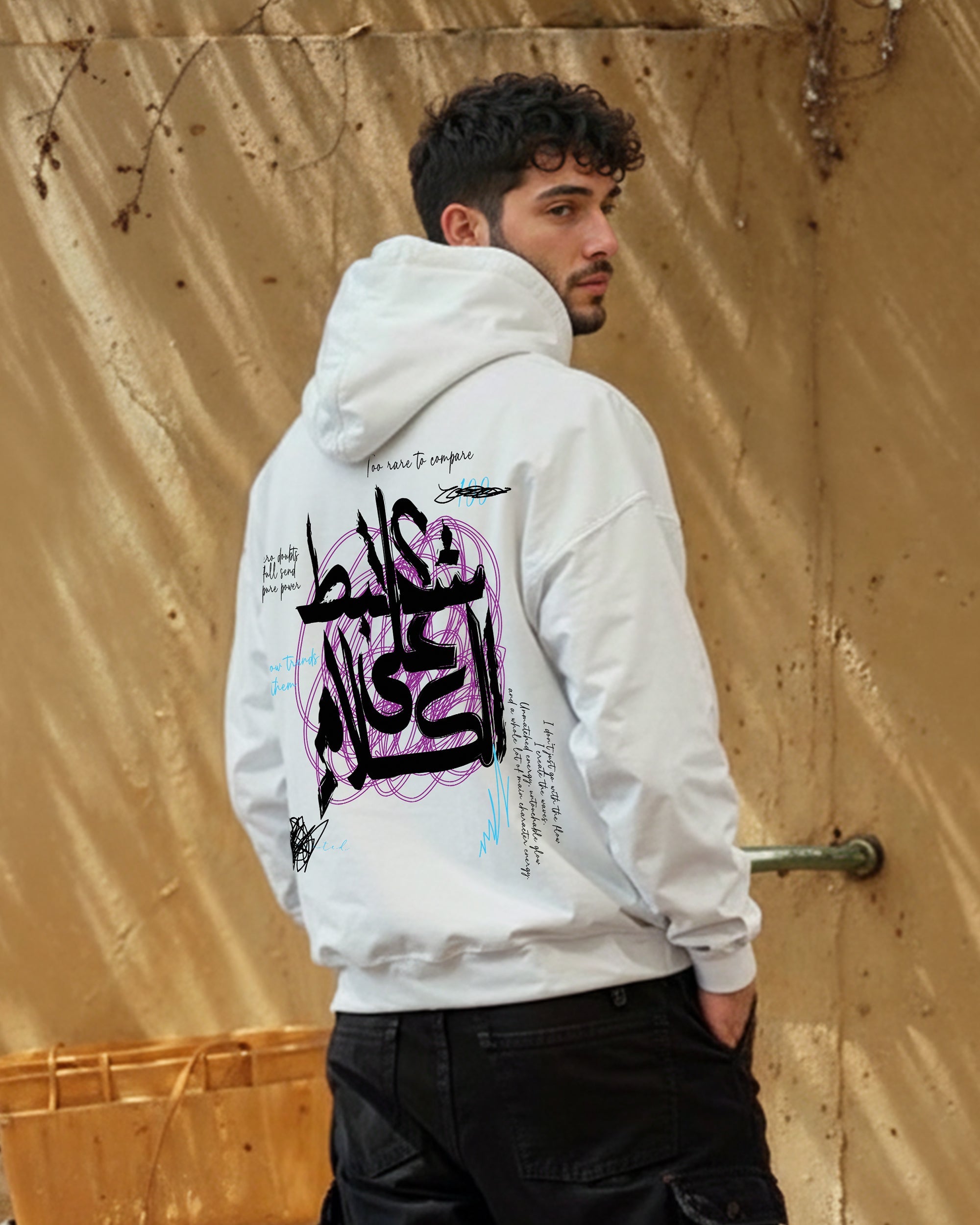 Khalsana Unisex Oversized Hoodie - Off White M - NAS Trends