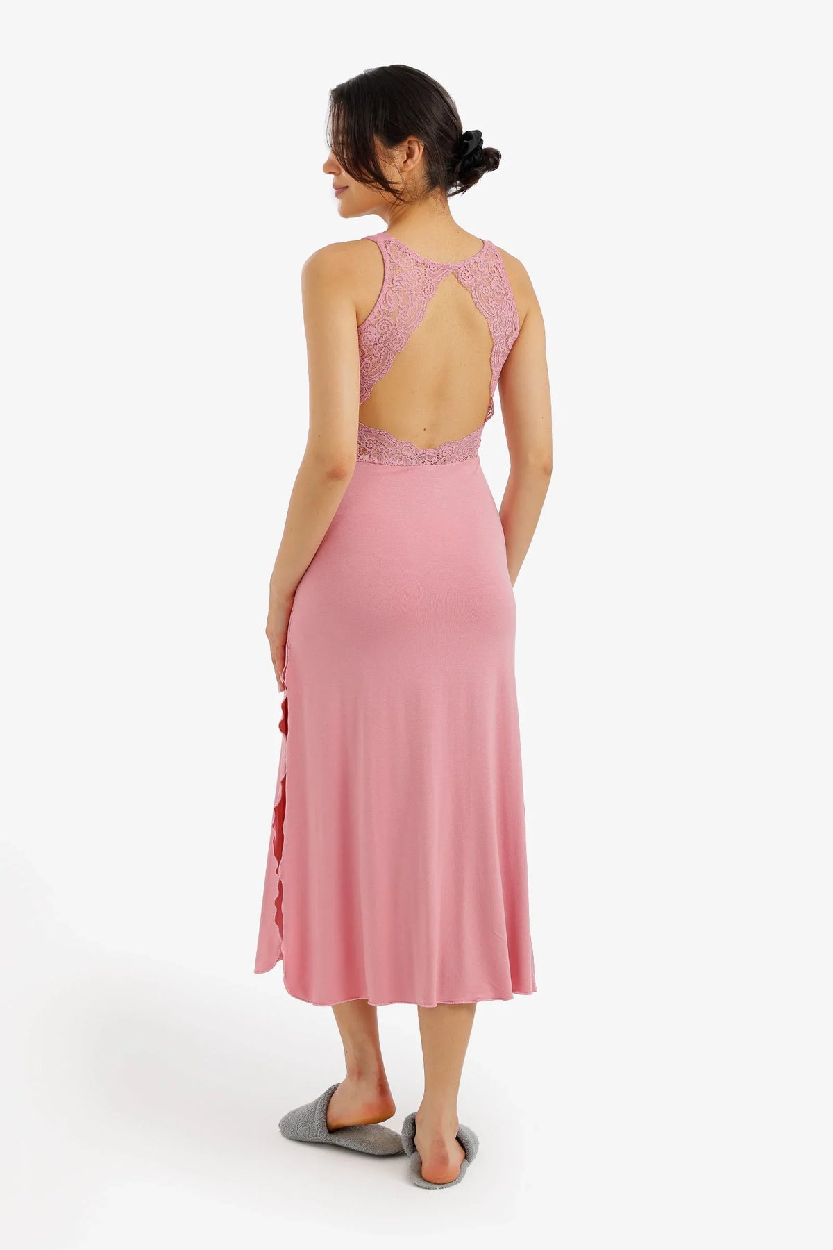 Side-Slit Midi Nightgown - Carina 11