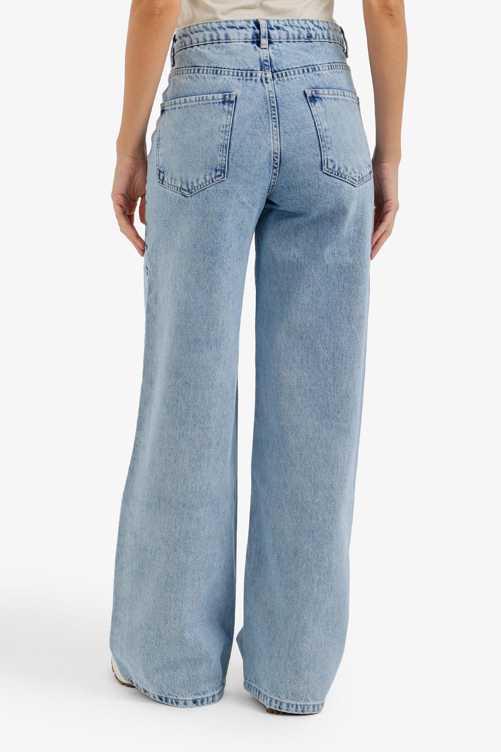 Wide-Leg Denim Pants - Carina 11
