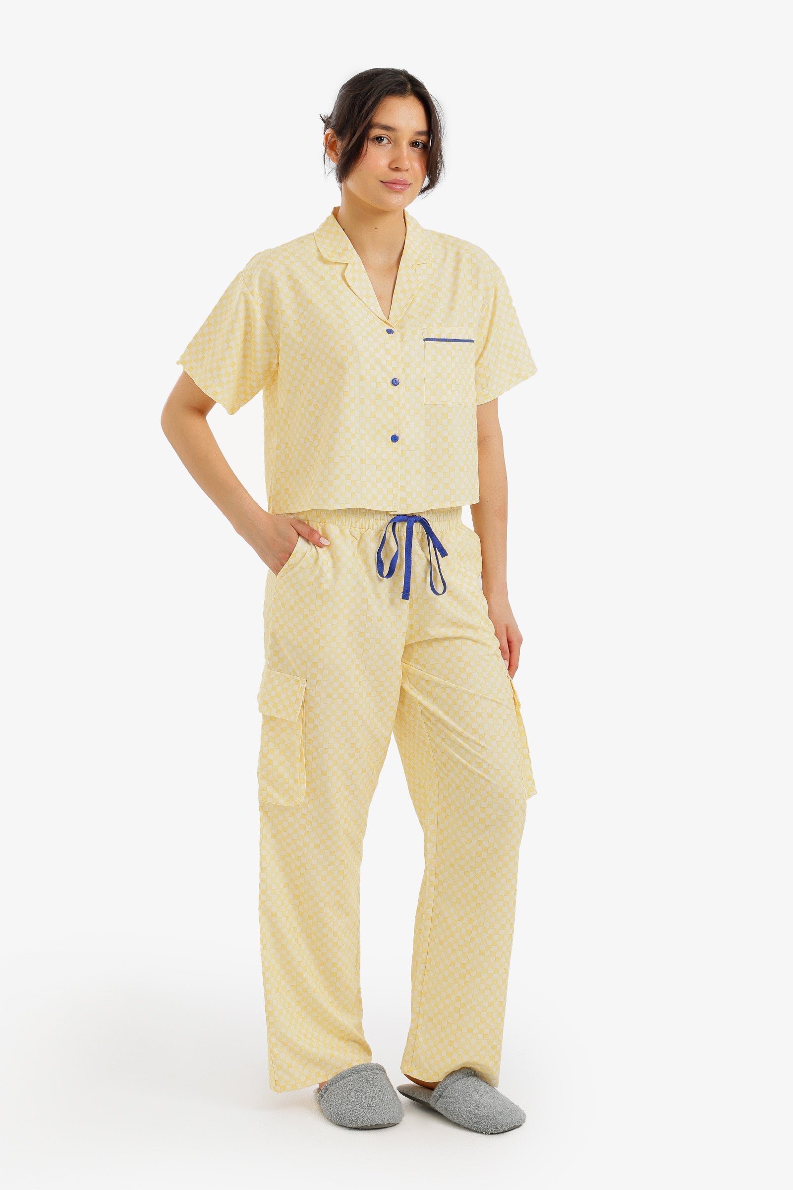 Checkered Pyjama Set - Carina - Babazzaro