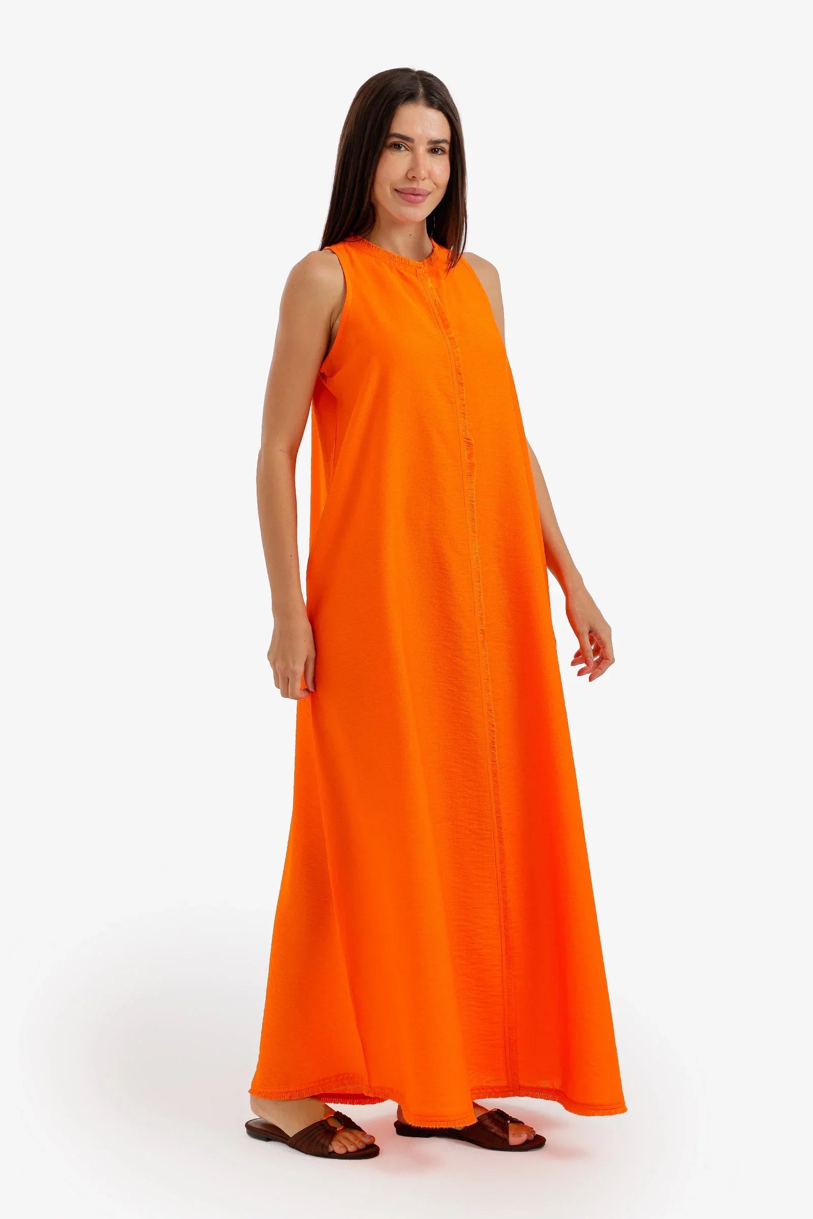 Frayed-Edge Lounge Dress - Carina 2