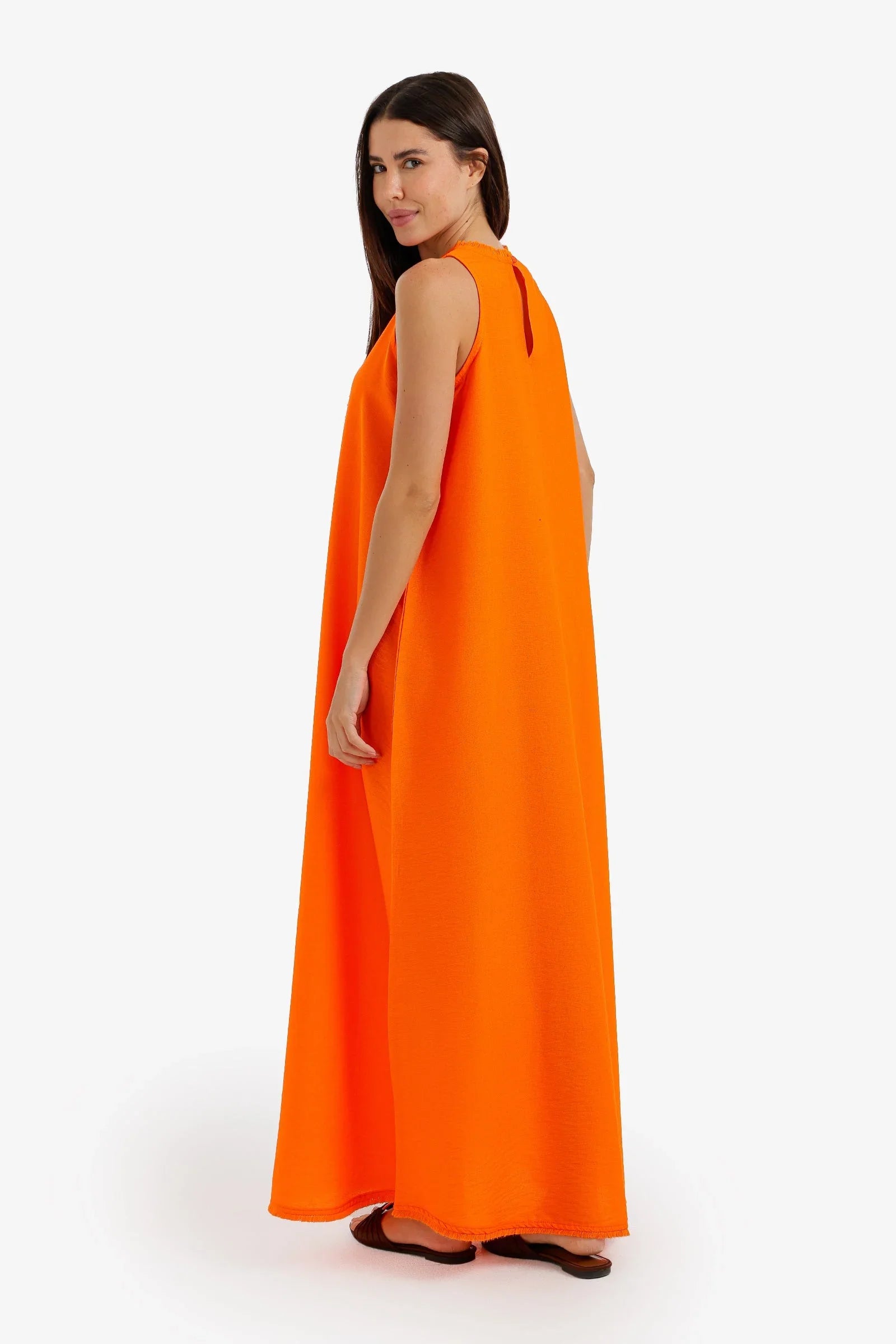 Frayed-Edge Lounge Dress - Carina 3