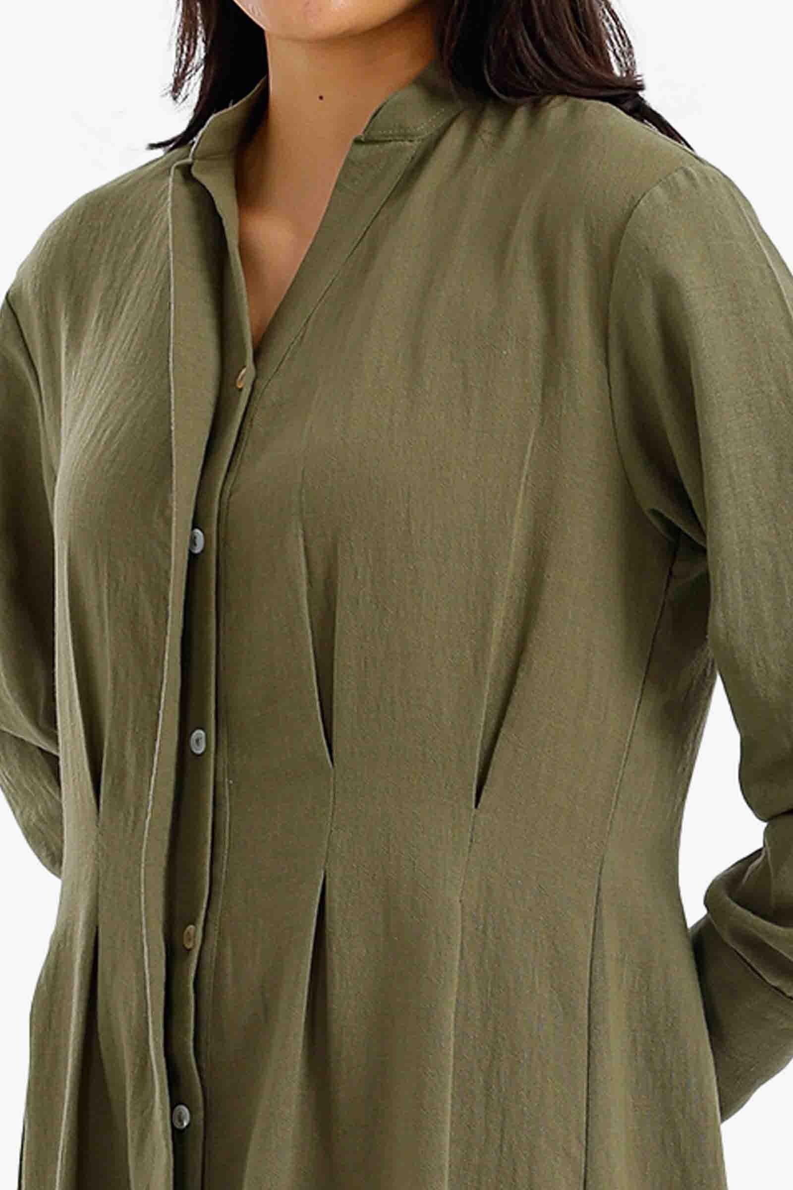 Ruched Front Midi Dress - Carina 12