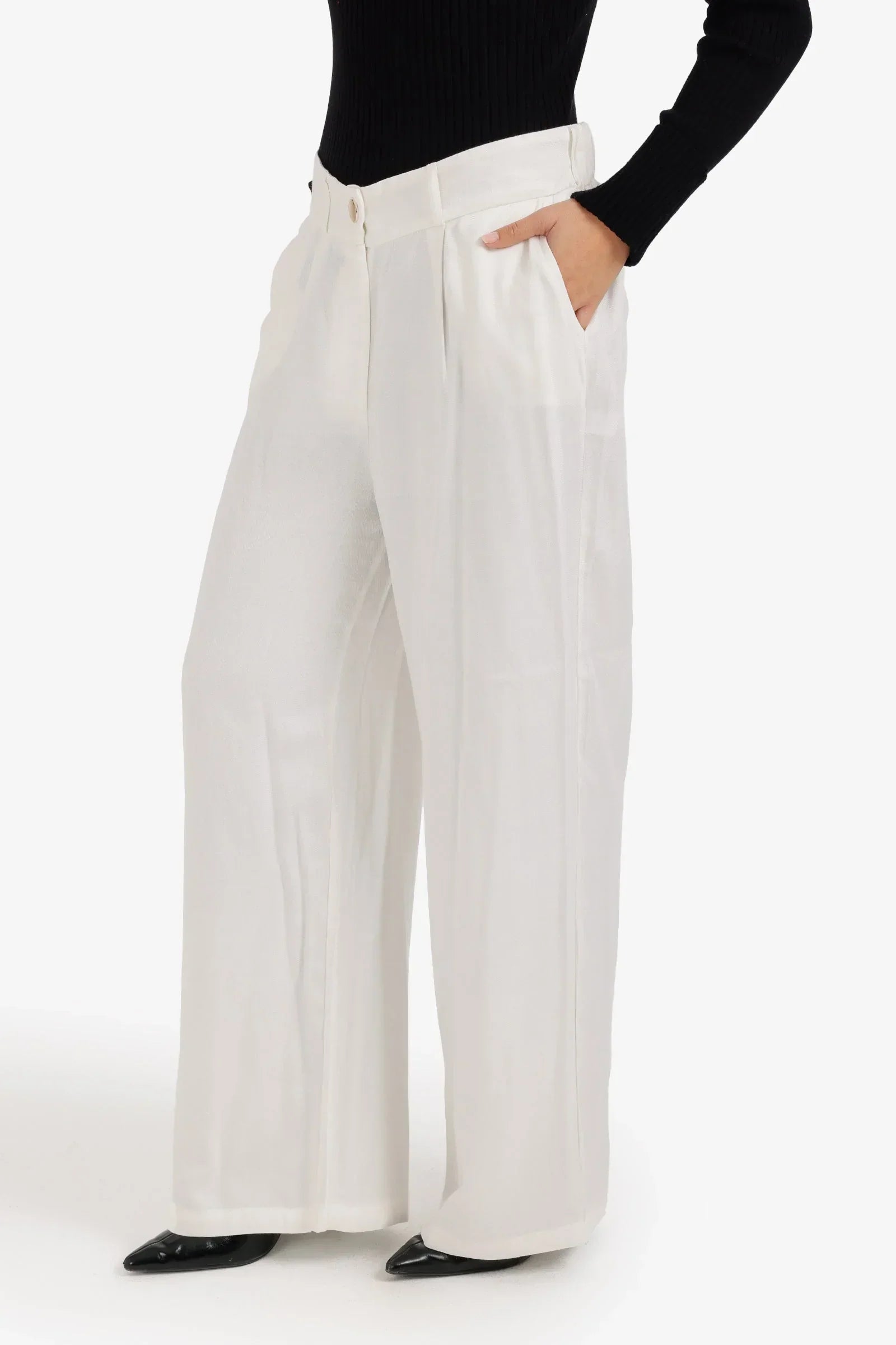 Clue - Flowy High-Waist Pants 2