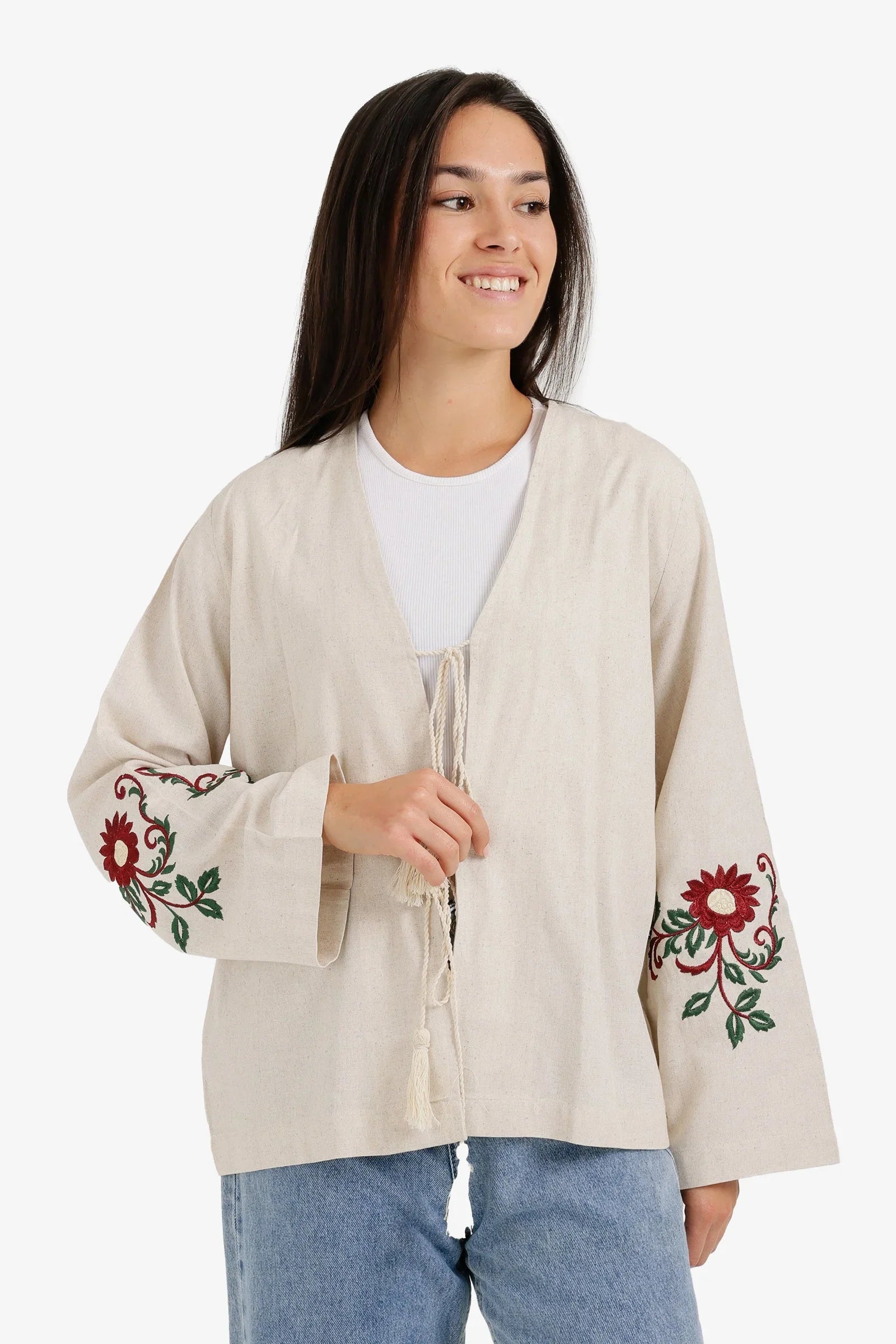 Clue - Tassel Tie-Front Kimono 2