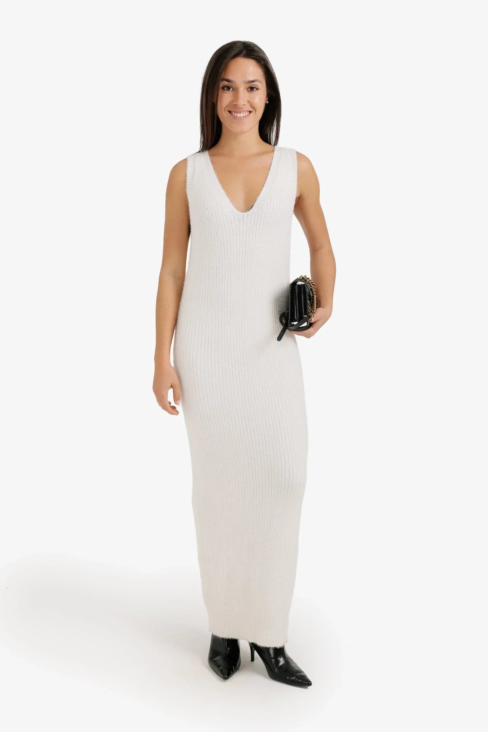 Clue - V-Neck Midi Dress 5