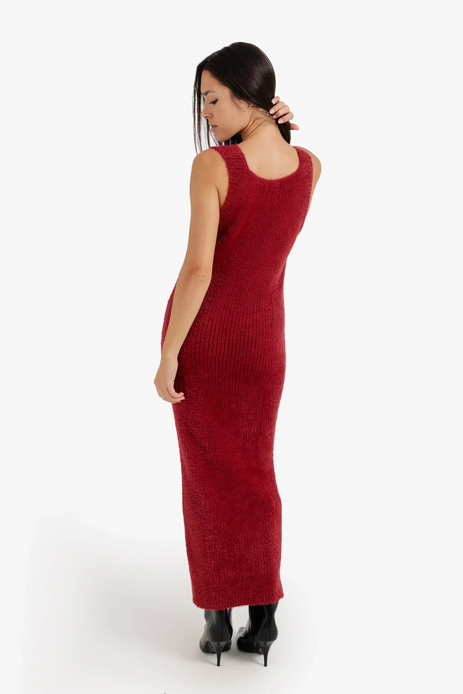 Clue - V-Neck Midi Dress 3