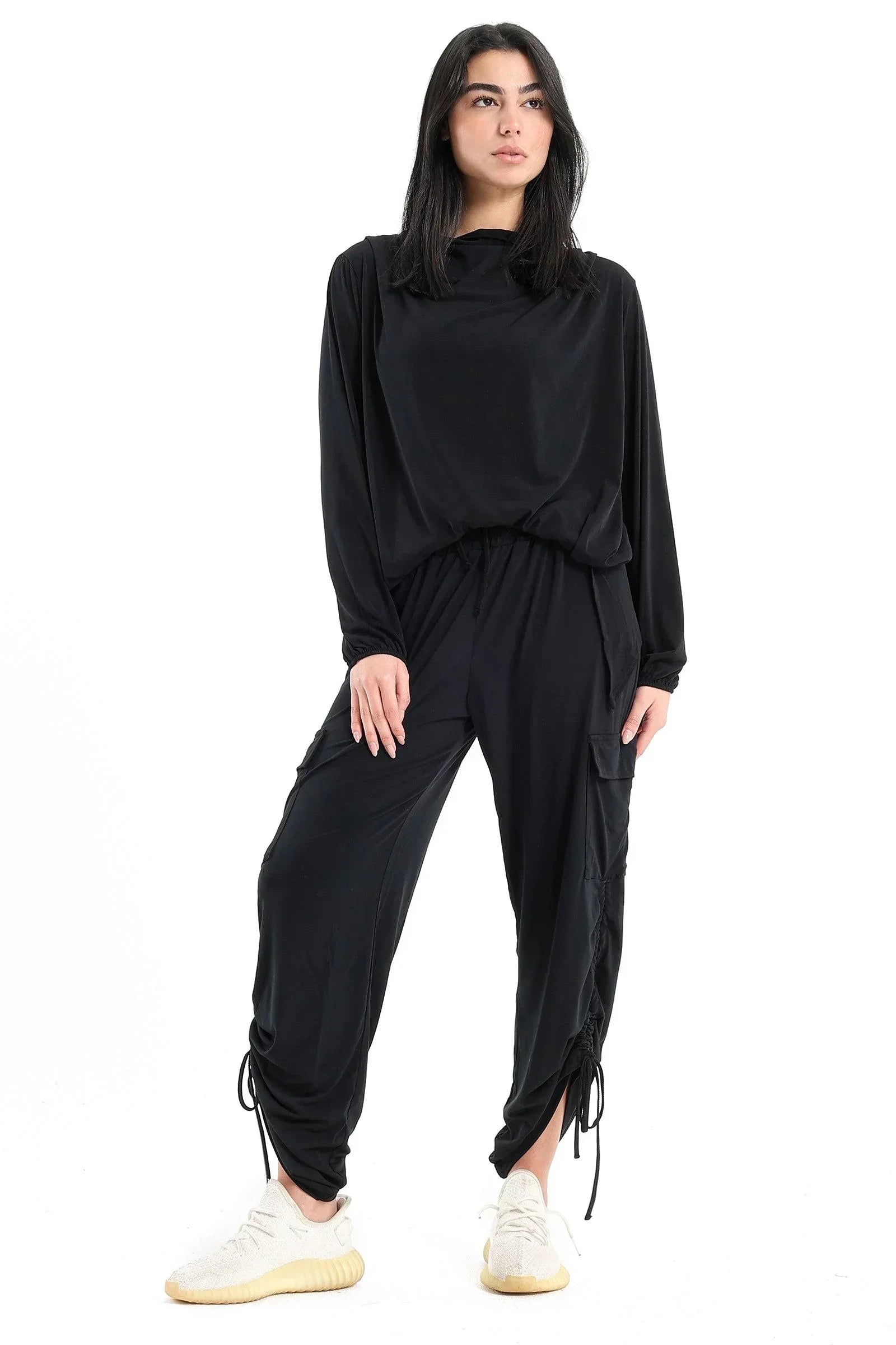 Clue - Asymmetrical Cowl Neck Top 1