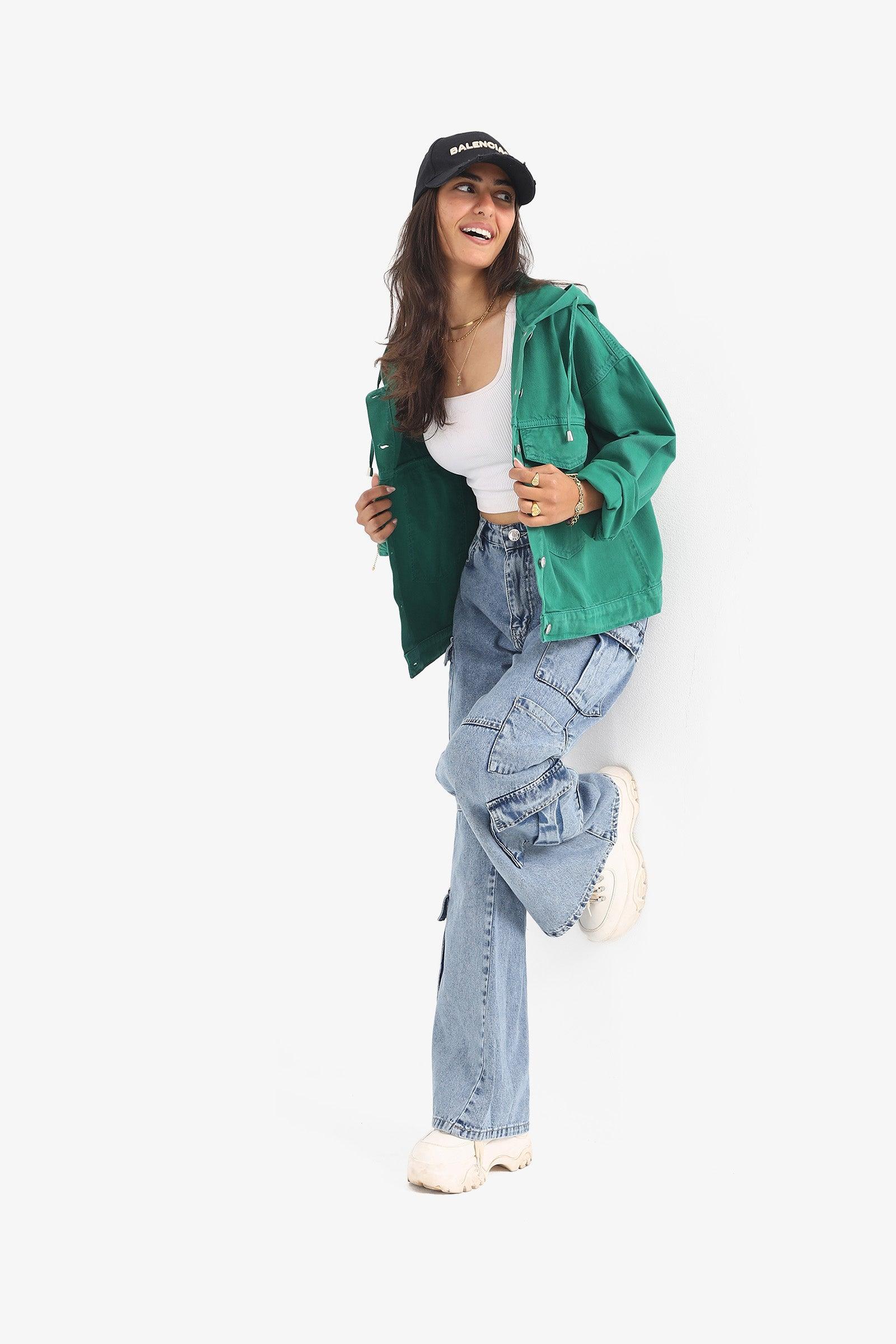 Clue - Baggy Denim Pants 1