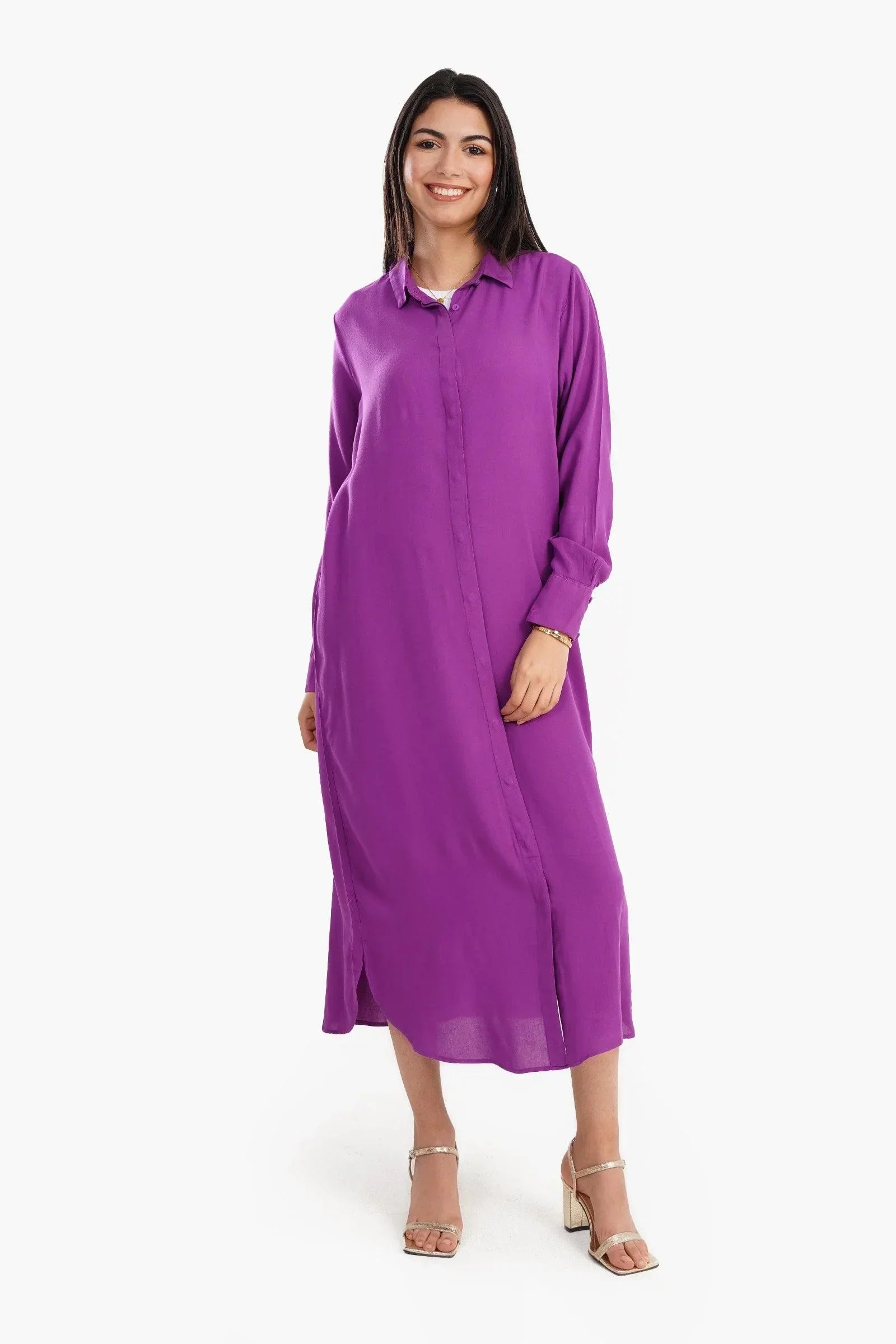 Clue - Voile Plain Shirt Dress 1