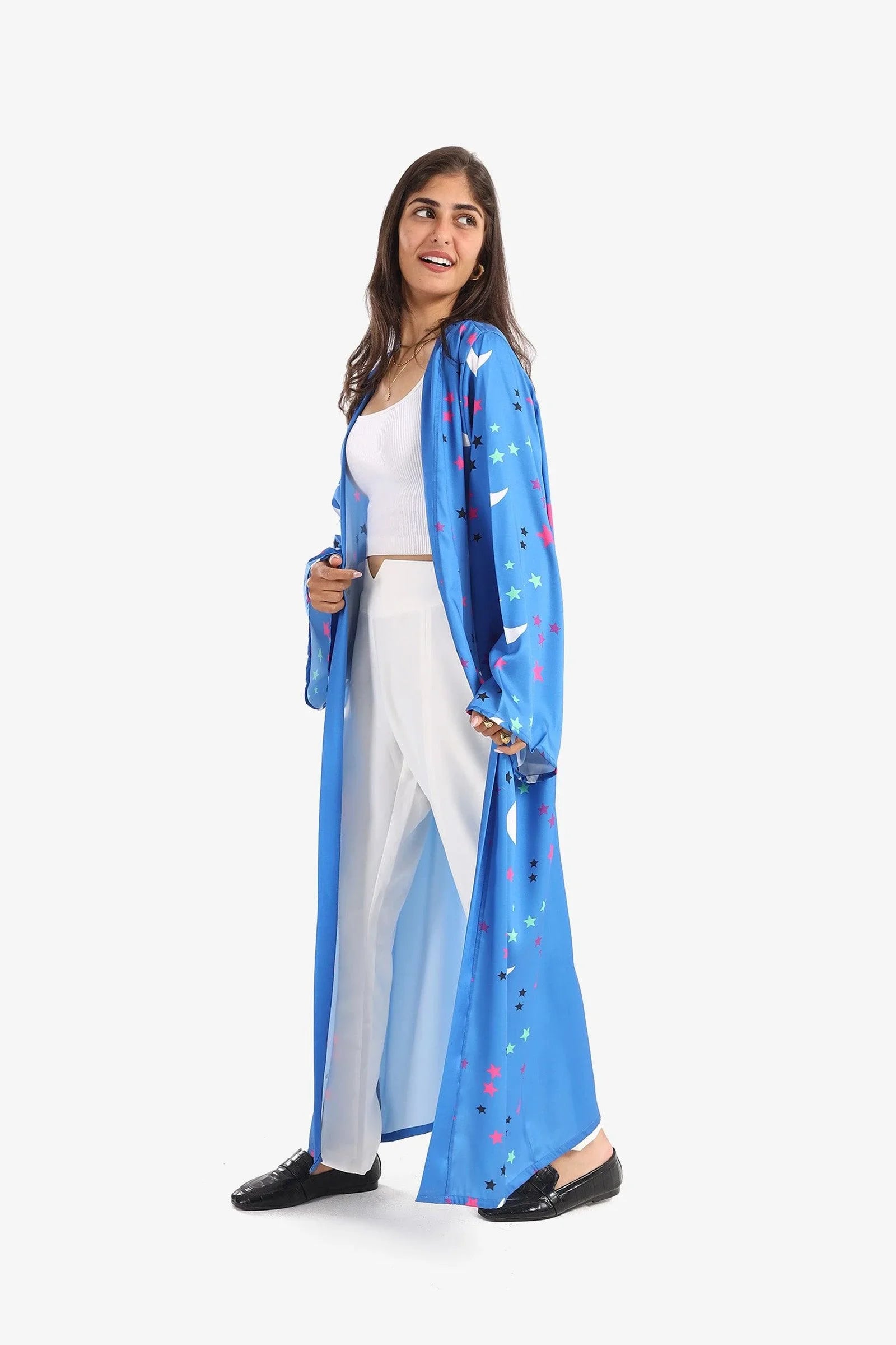 Clue - Crescents & Stars Printed Kimono 3