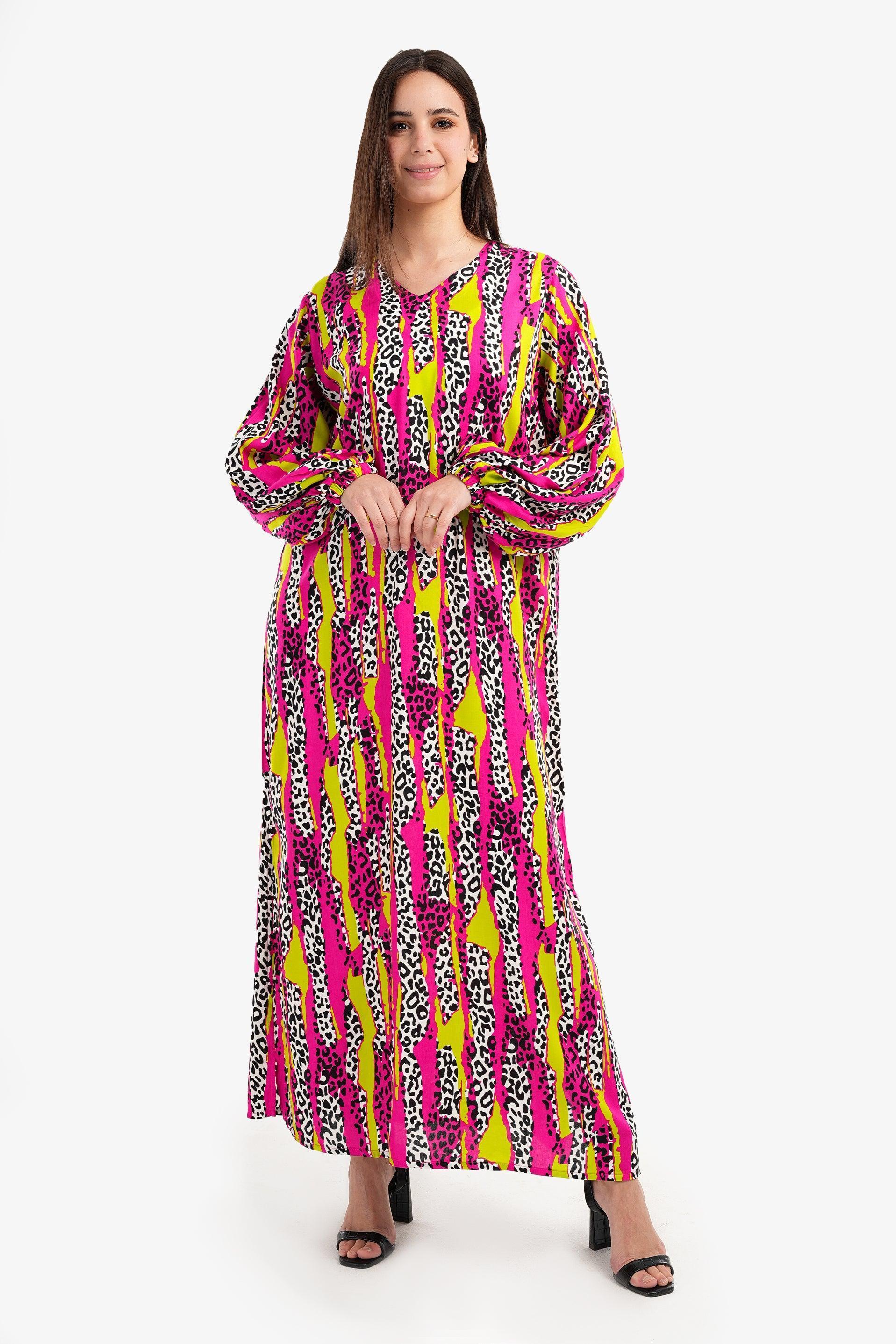 Clue - Dress with Puffy Sleeves 1