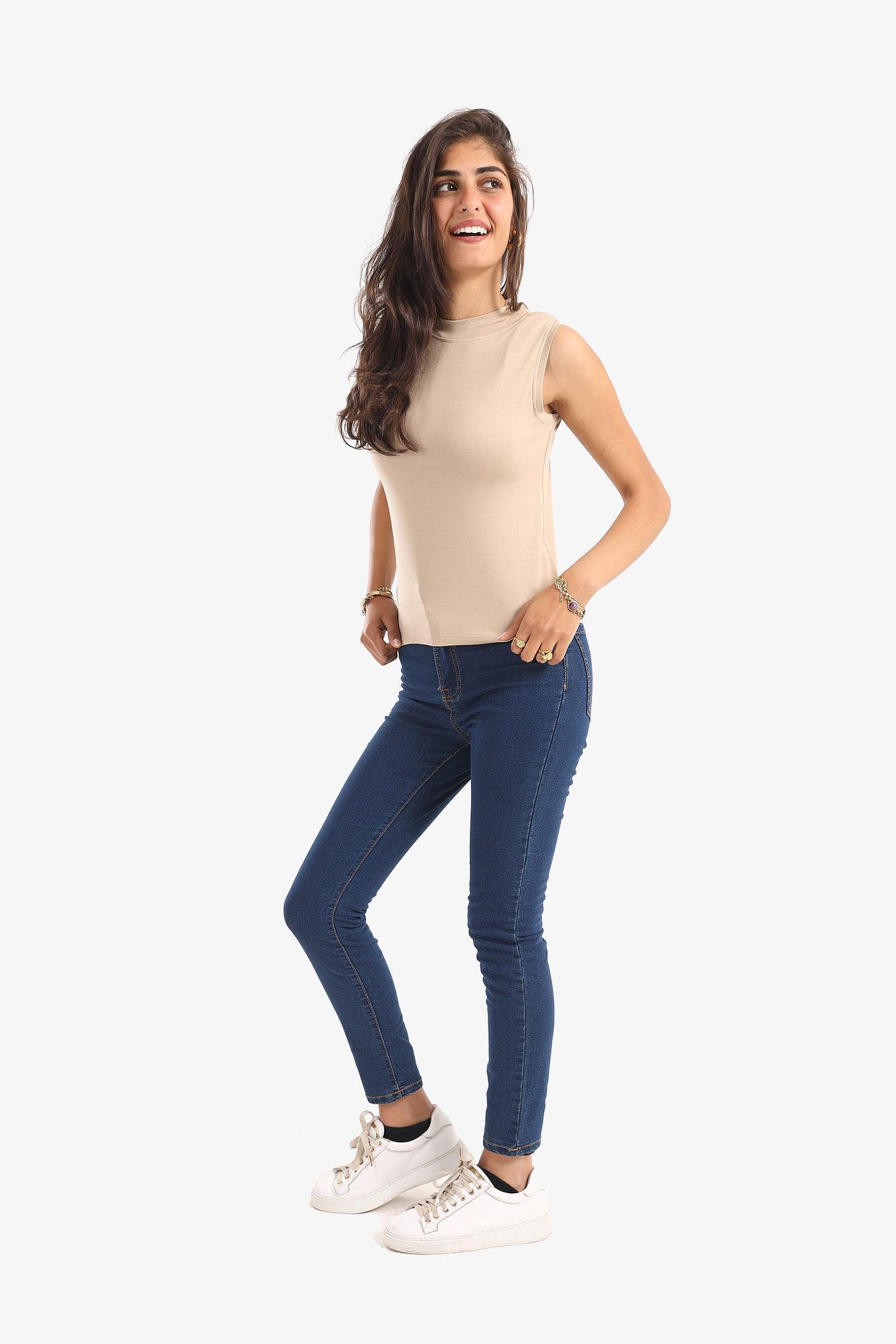 Clue - Crew Neck Viscose Top 3