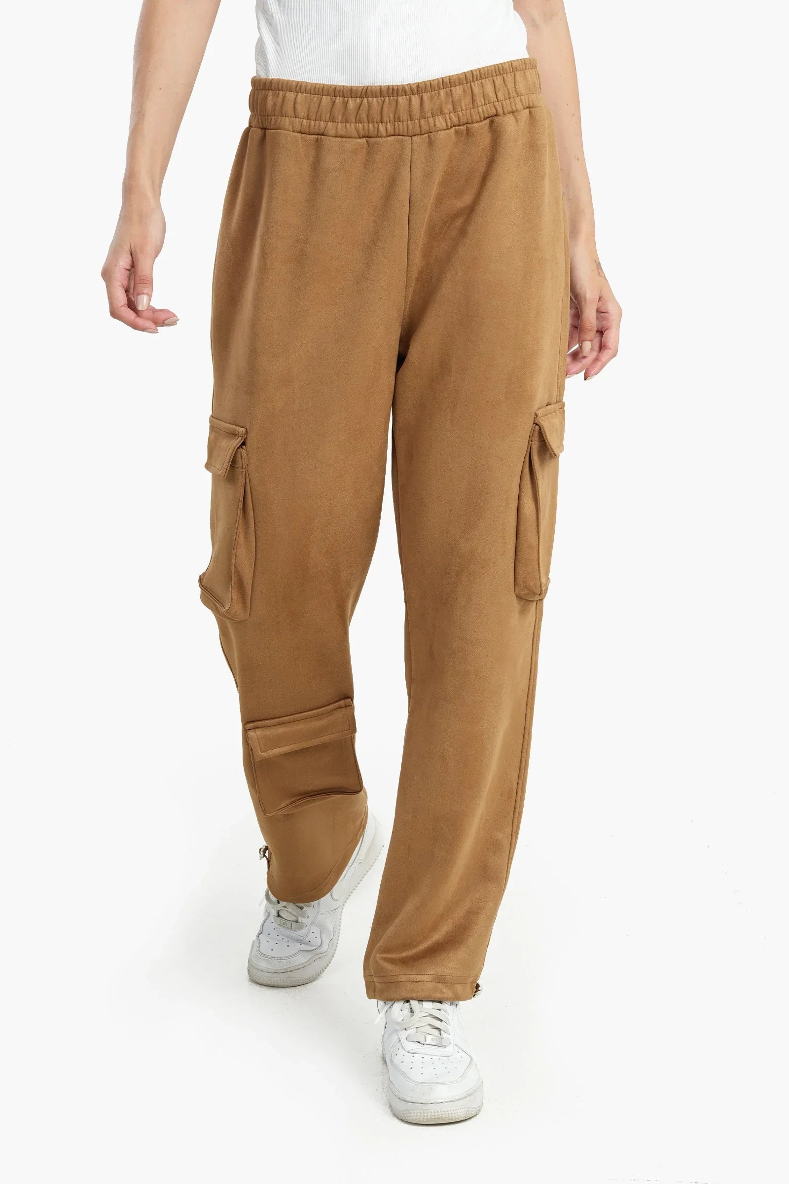 Clue - Suede Baggy Pants 1