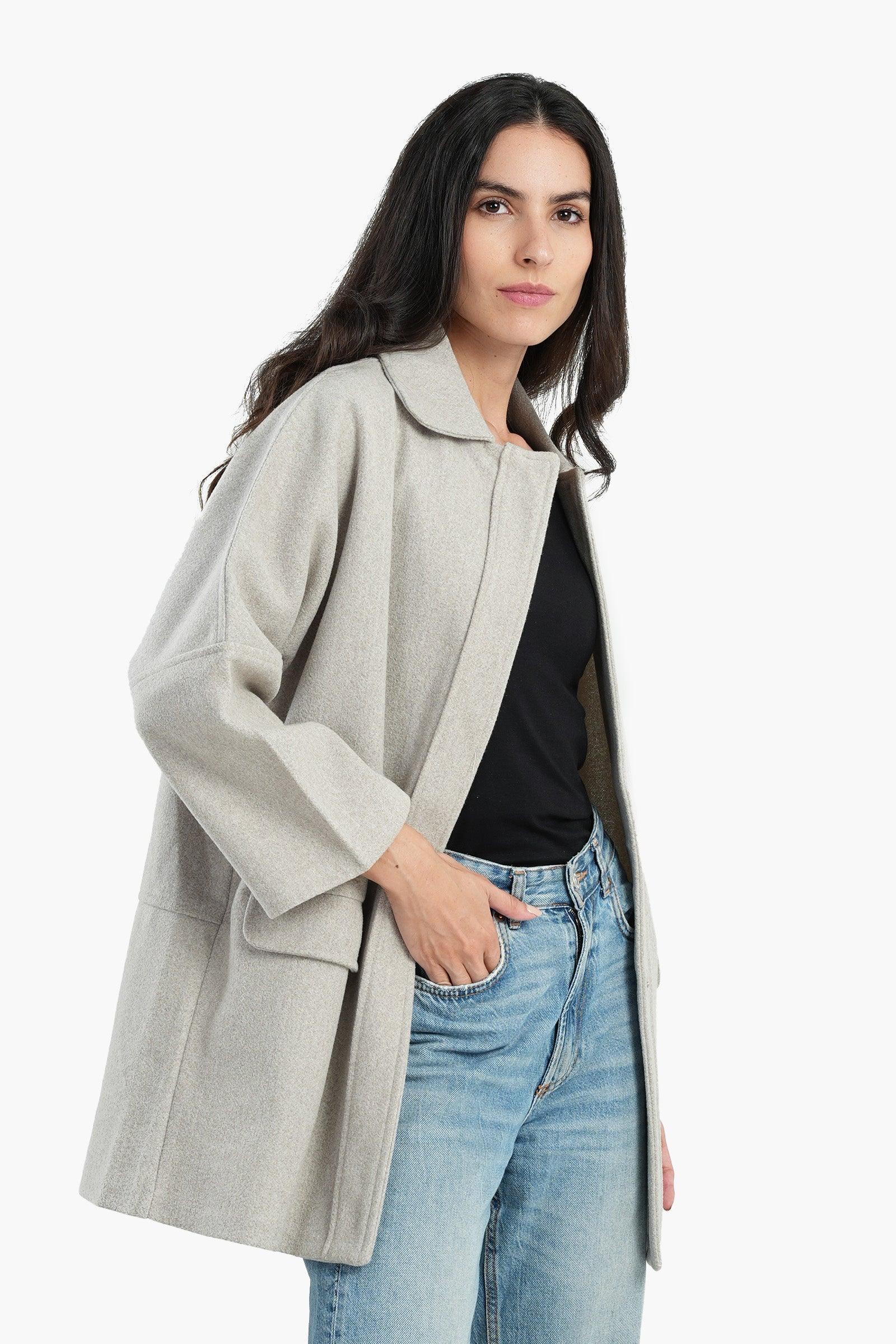 Clue - Wool Blend Collared Coat 2