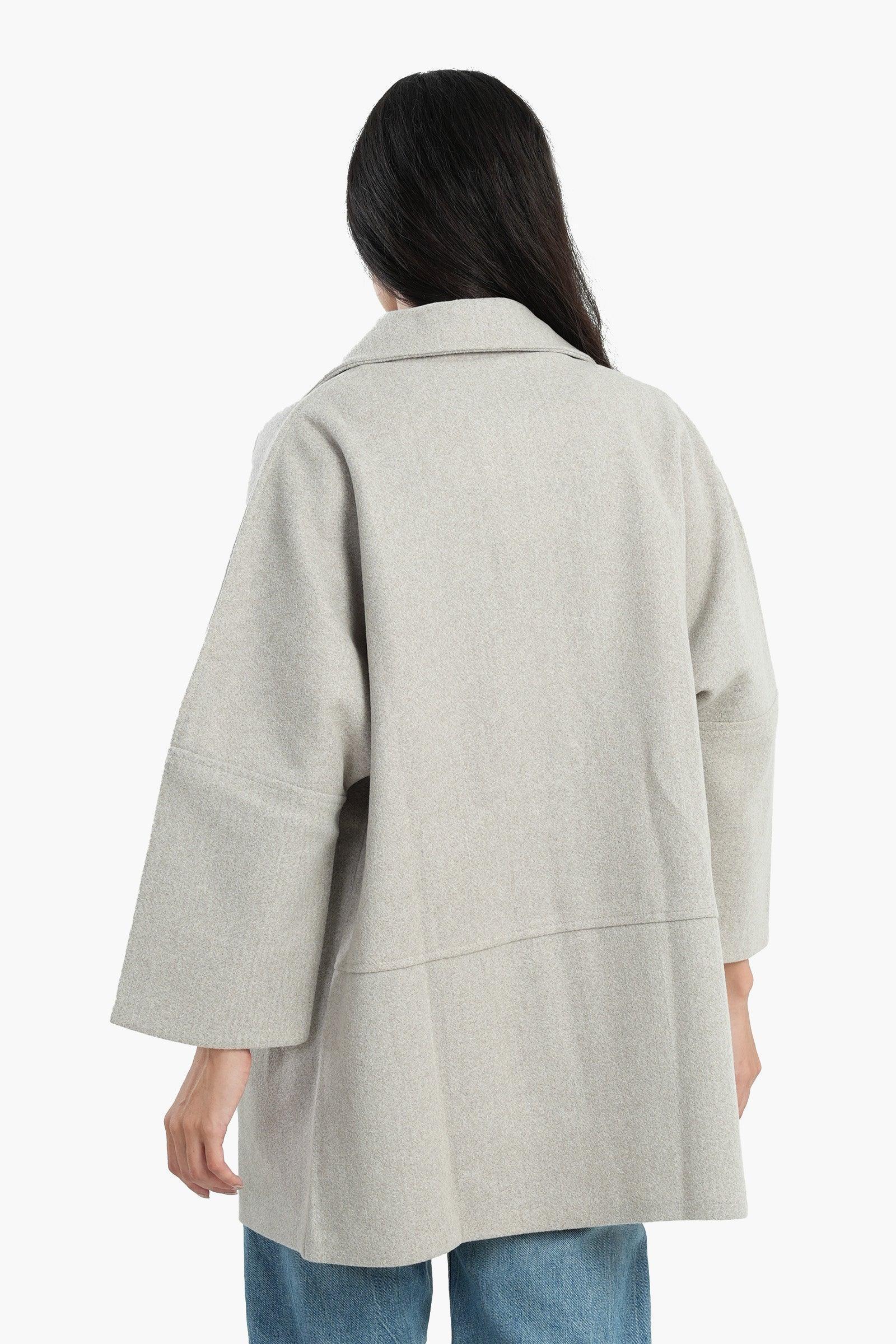 Clue - Wool Blend Collared Coat 3