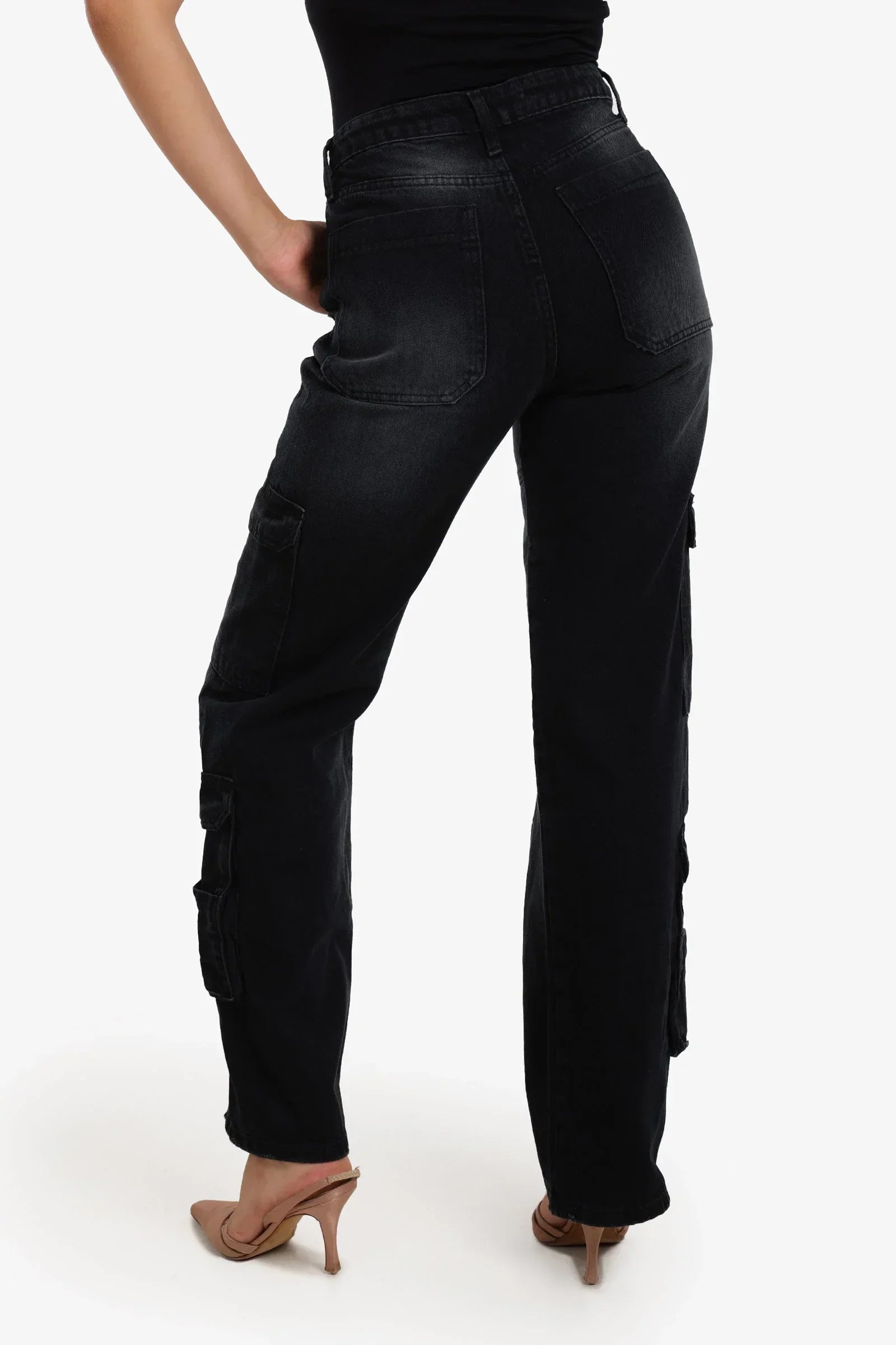 Clue - Denim Cargo Pants 6