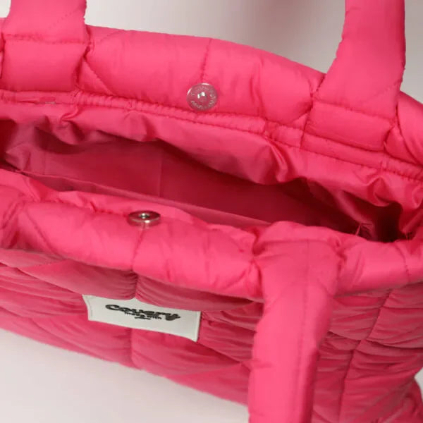 Covery - Hot Pink Puffy Tote Bag 2