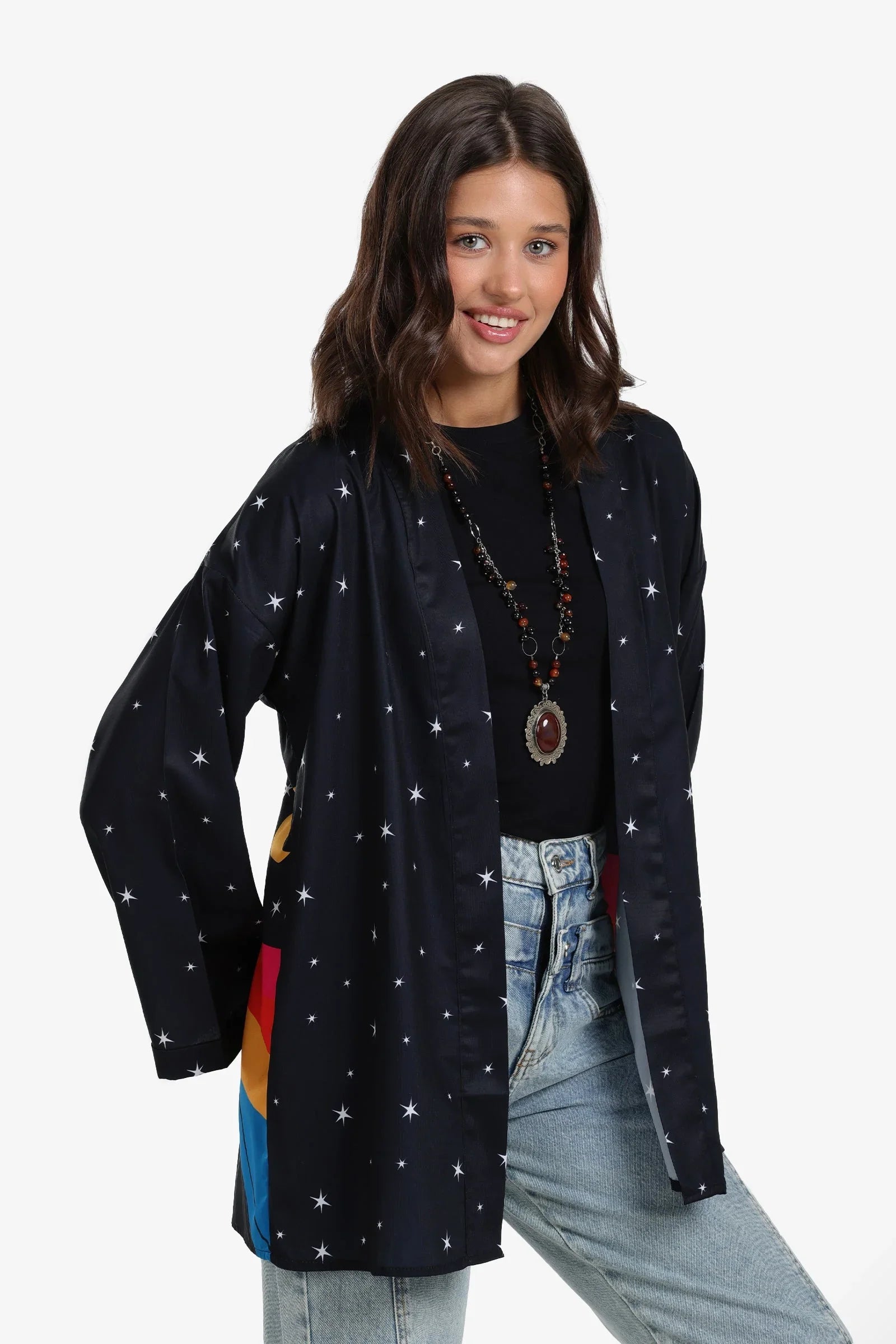 Clue - Star Print Kimono 3