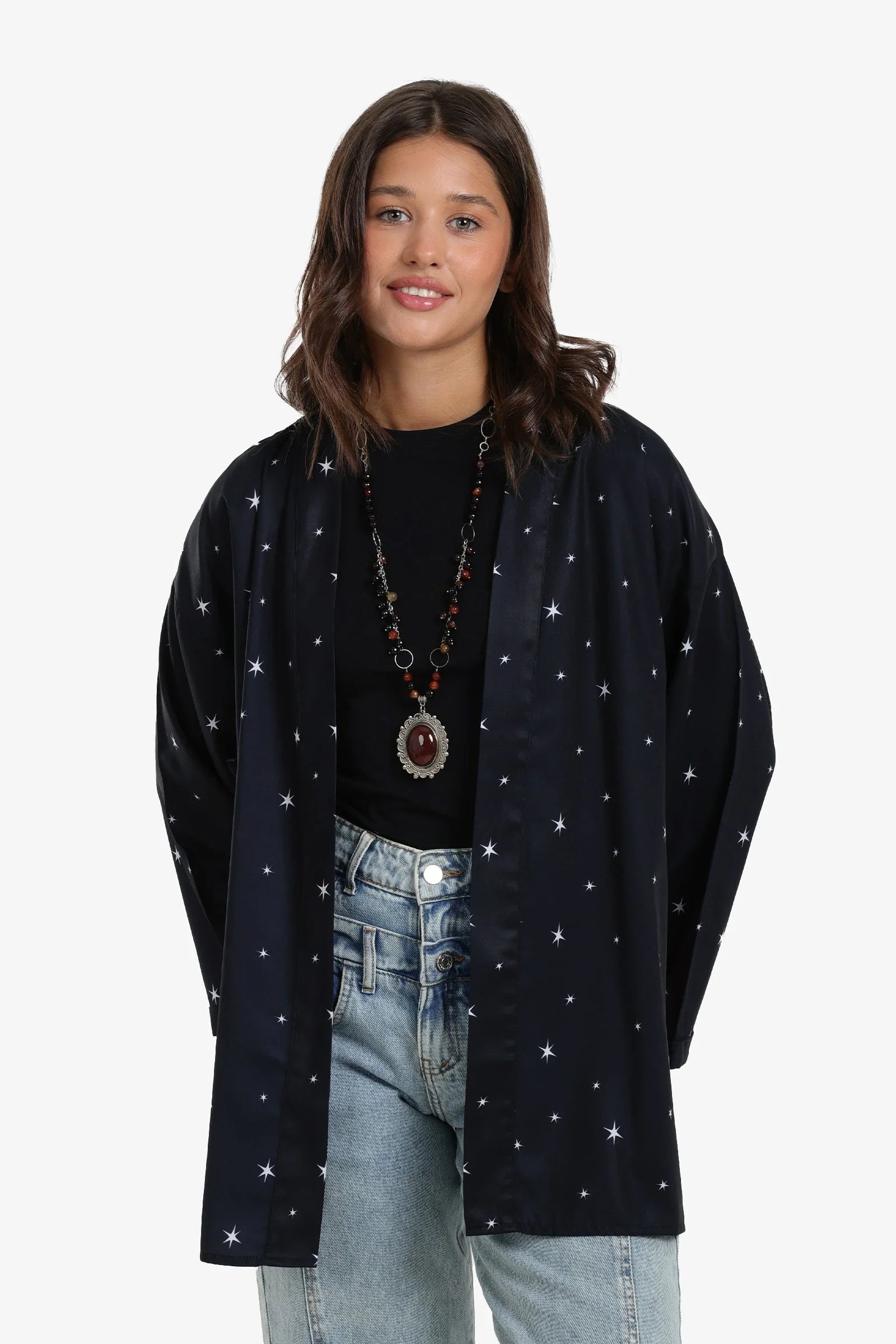 Clue - Star Print Kimono 1