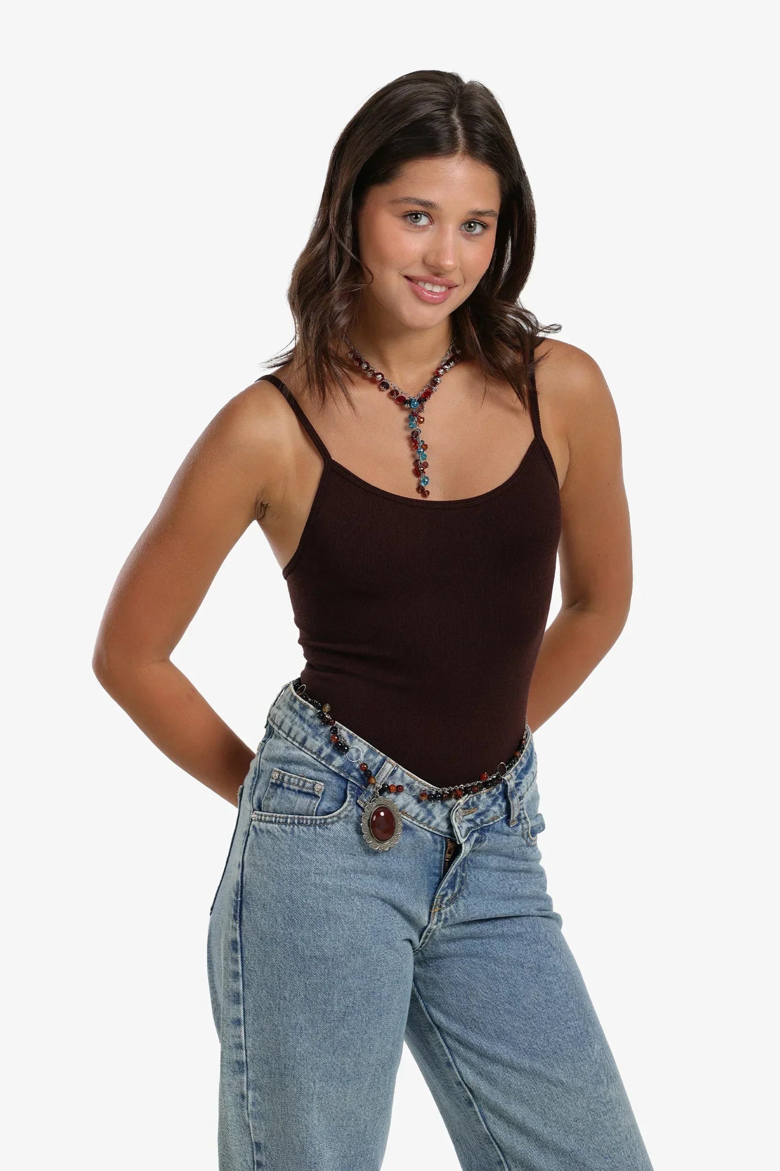 Clue - Spaghetti Strap Bodysuit 8