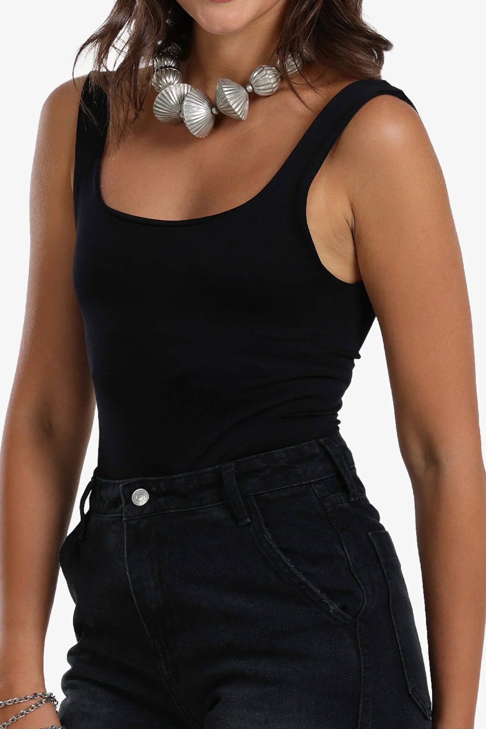 Clue - Microfiber Square Neck Bodysuit 5