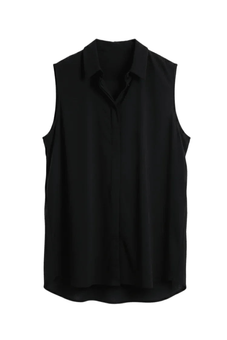 Classic Hidden Placket Blouse - Clue - Babazzaro