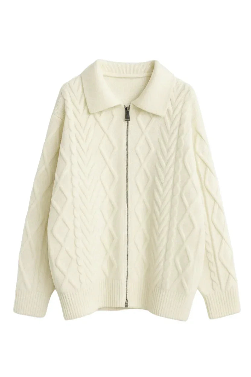 Clue - Zip-Up Closure Caridgan 2