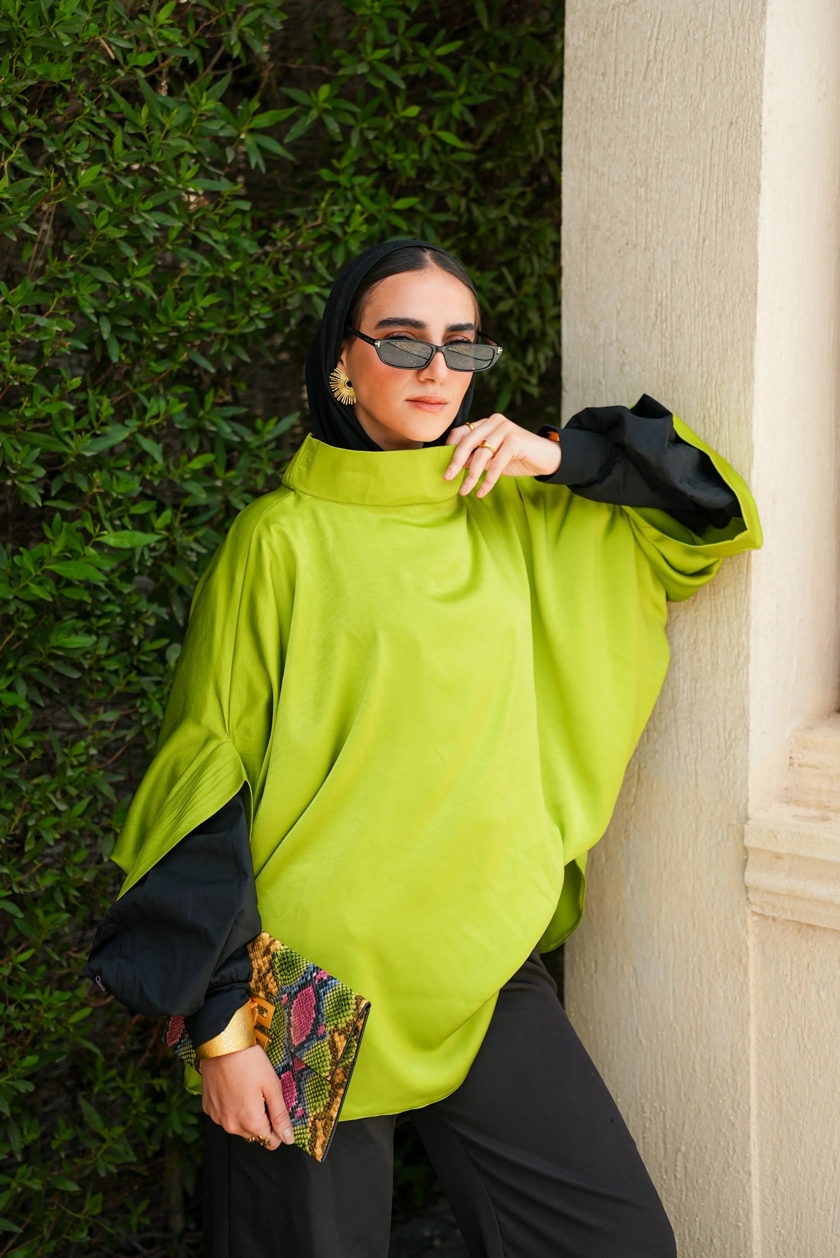 Dress Code - lime green blouse 7