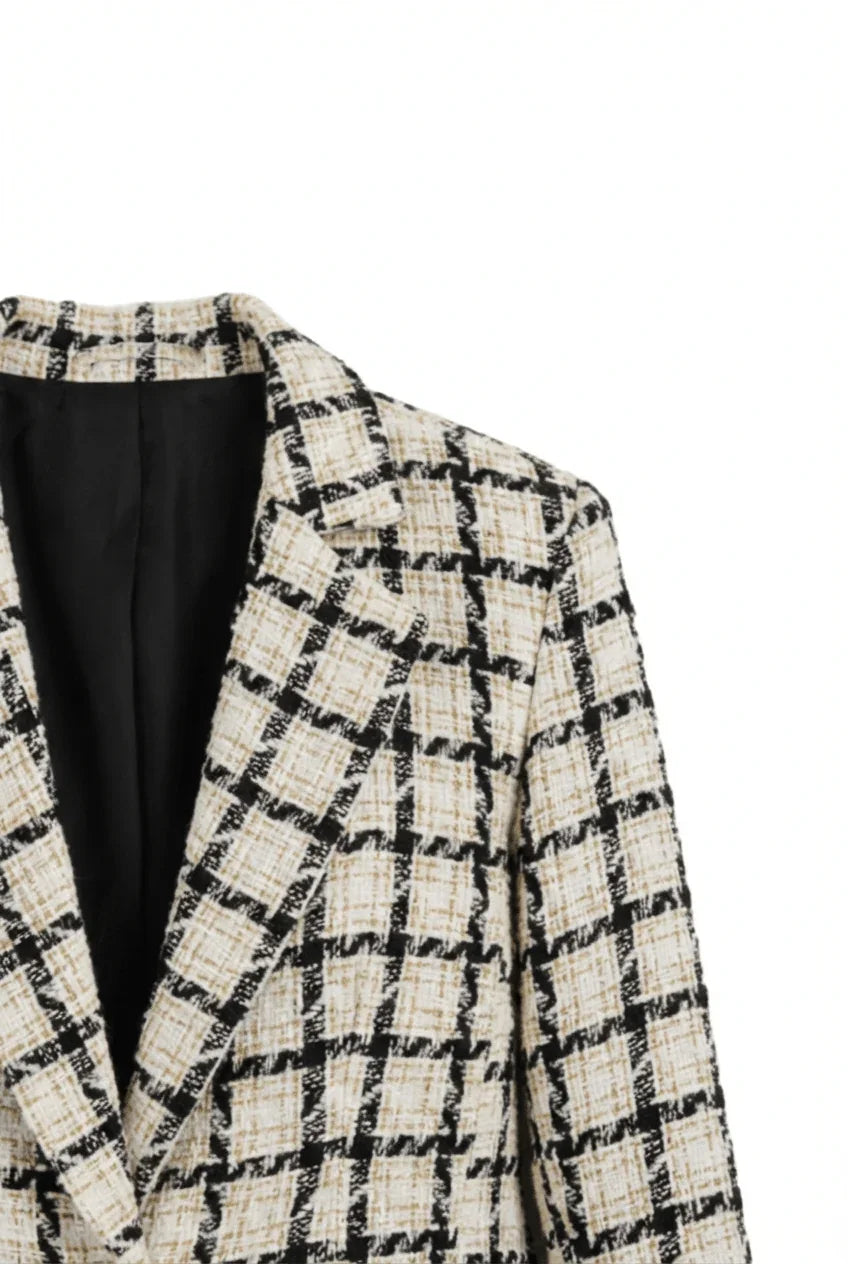 Houndstooth Notch - Collar Blazer - Clue - Babazzaro