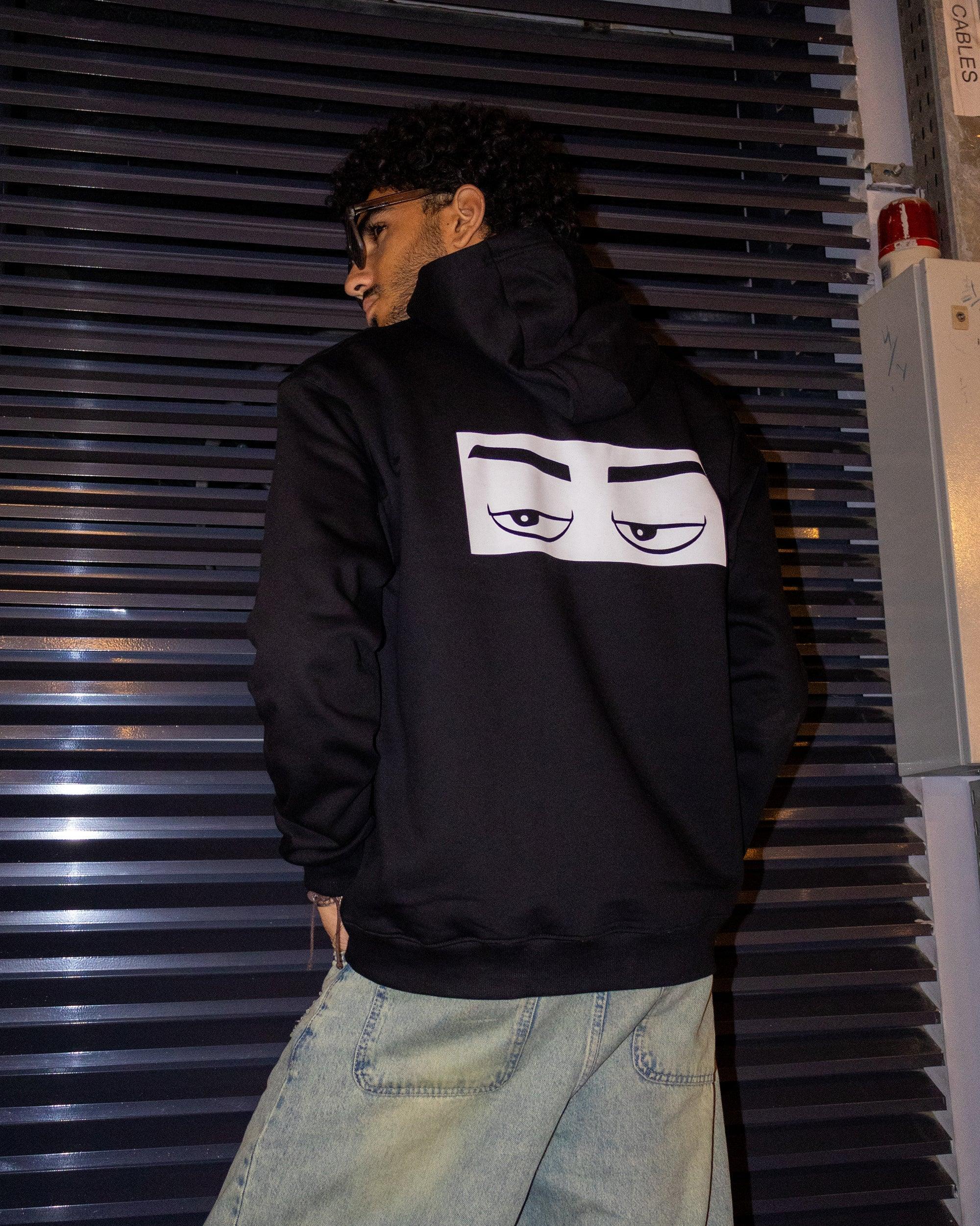 Ma3lesh Unisex Oversized Hoodie - Black - NAS Trends - Babazzaro