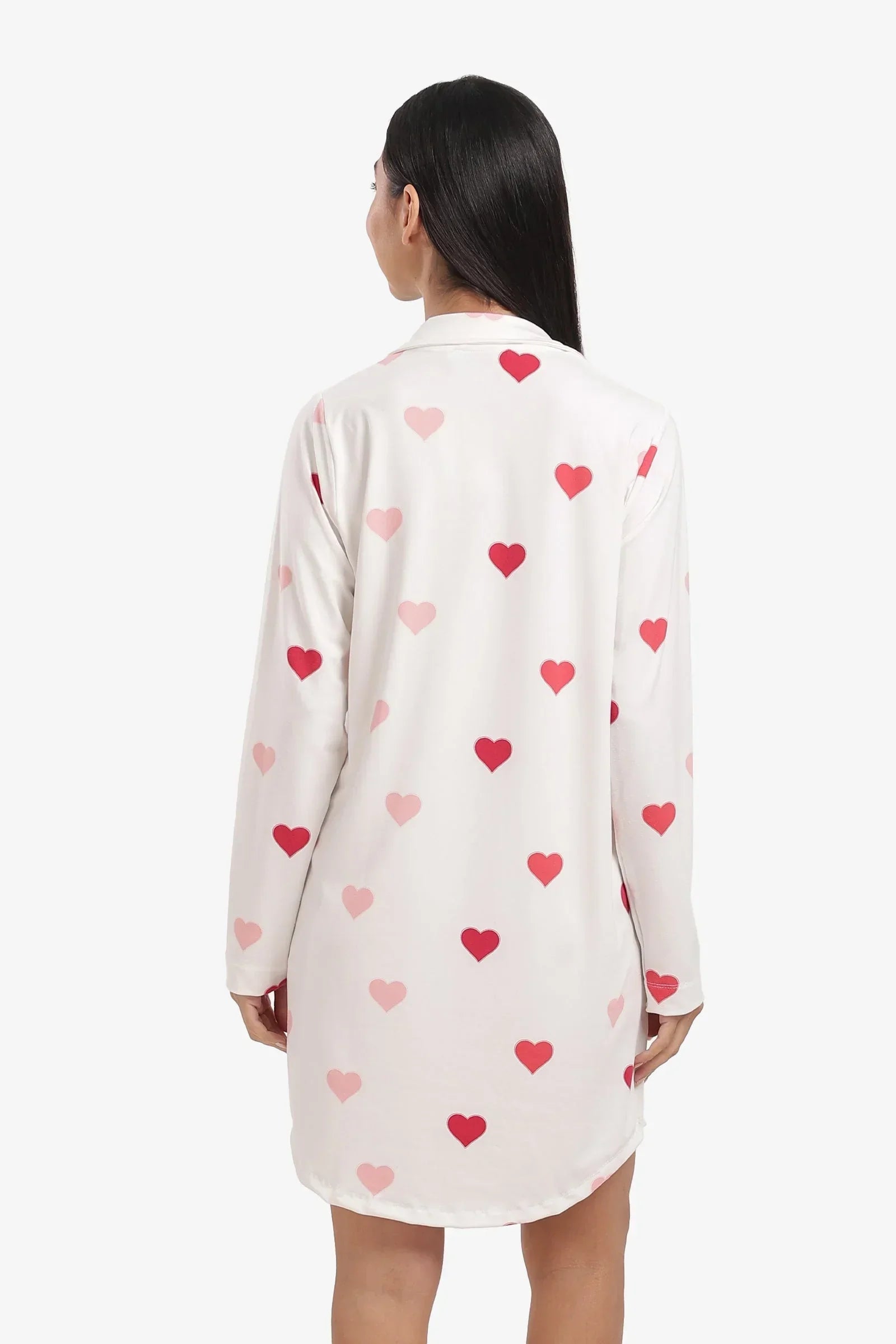 Carina - Hearts Print Nightgown 3