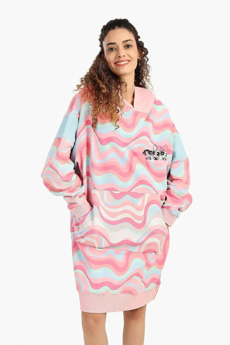 Dropped Shoulder Printed Nightgown - Carina 1