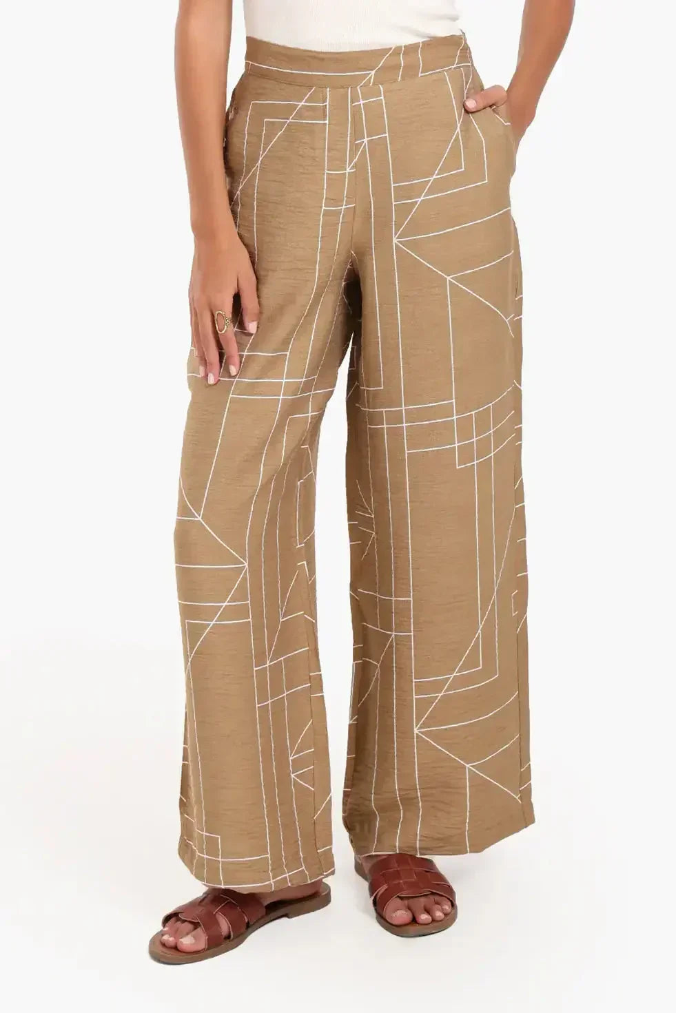 Carina - Lounge Pants with Geometric Pattern 1