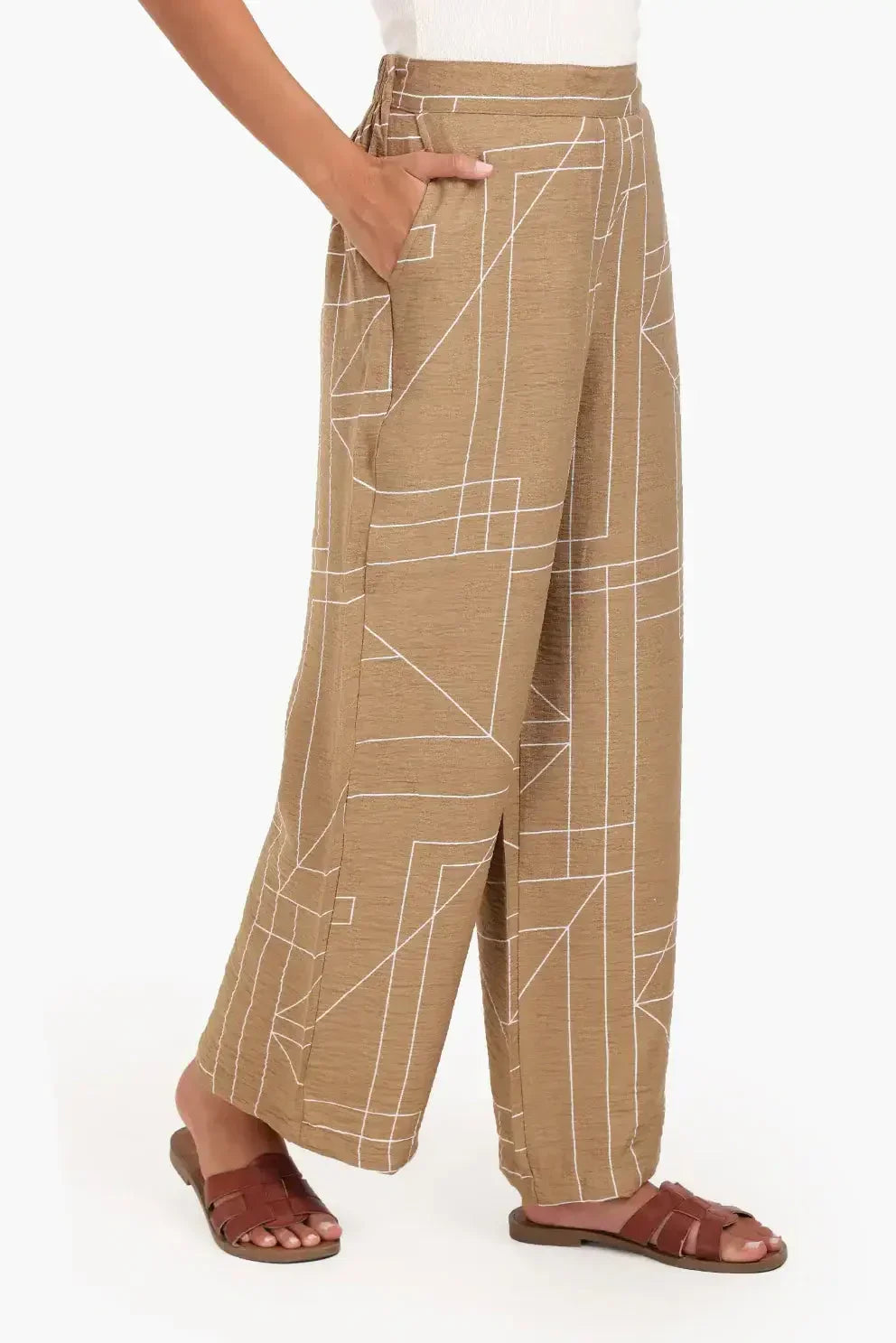 Carina - Lounge Pants with Geometric Pattern 2
