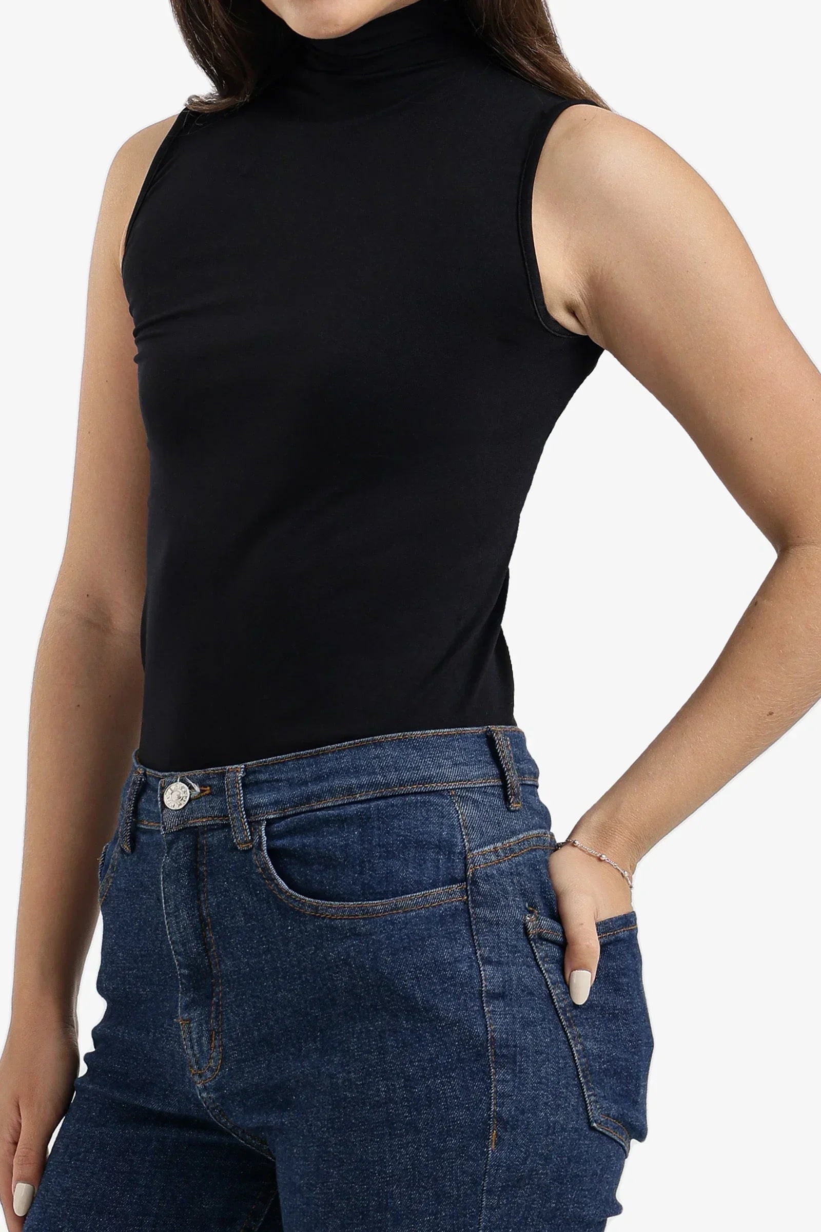 Carina - Sleeveless High Neck Top 12