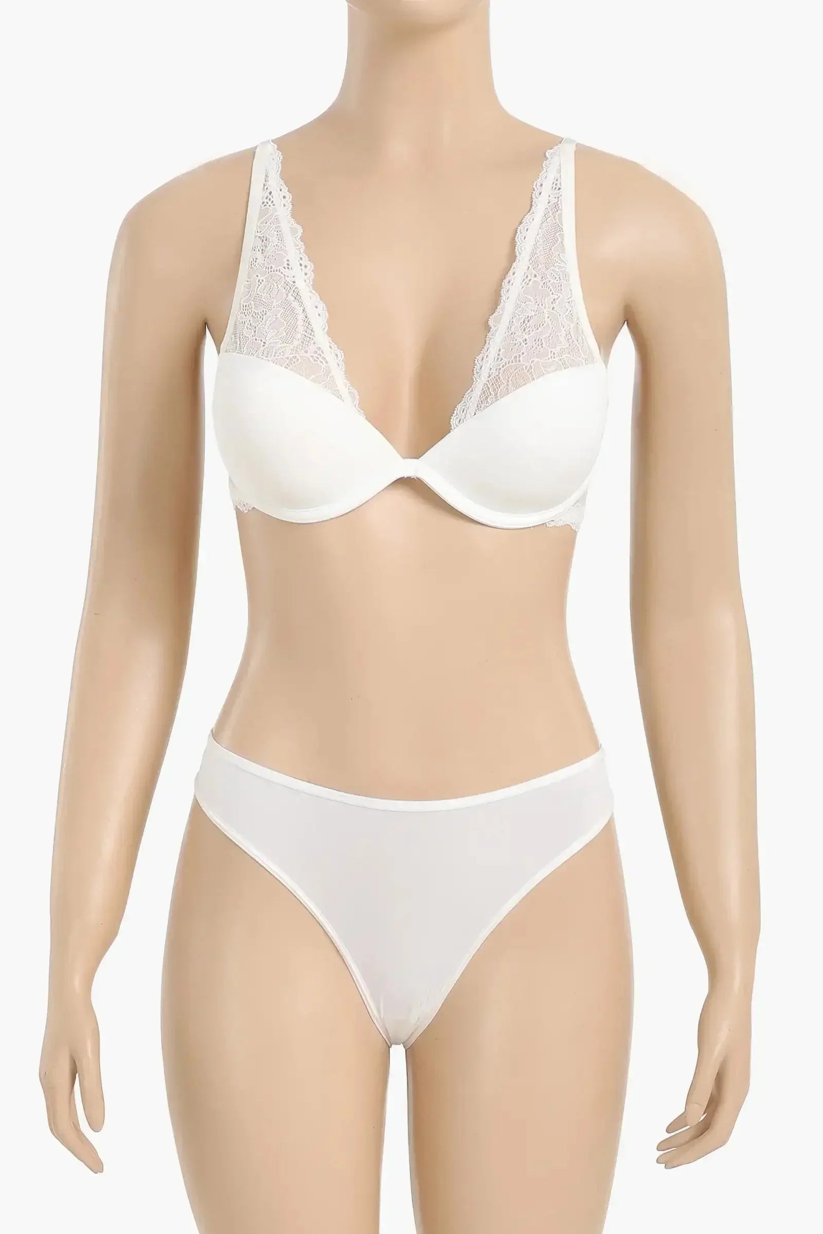 Carina - Wired Bra with Lace Panty Set 1