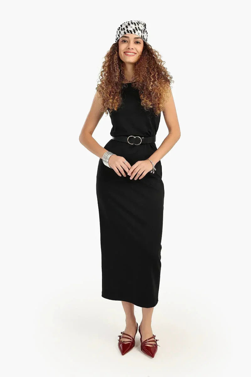 Carina - Black Slim Fit Dress 1